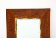 1940's Oak French Wall Mirror