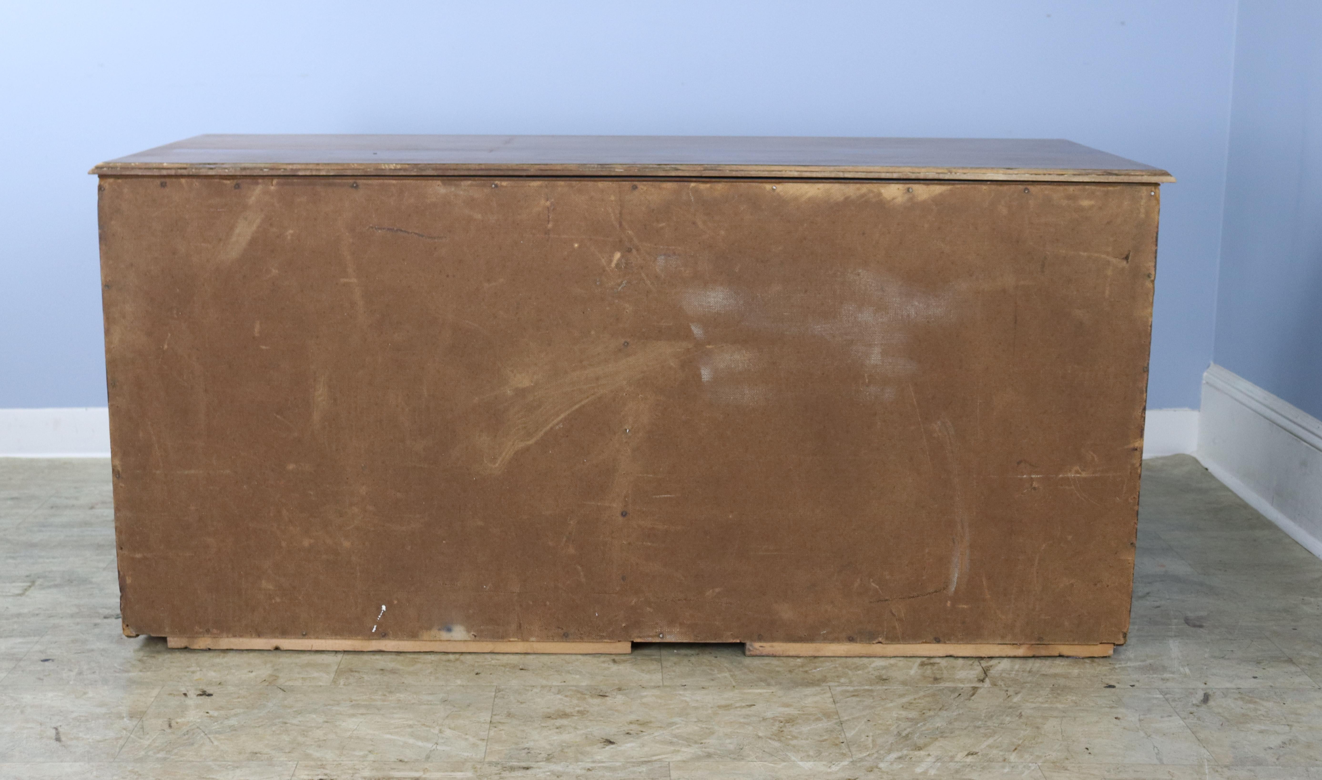 1940's Oak Industrial Chest For Sale 8
