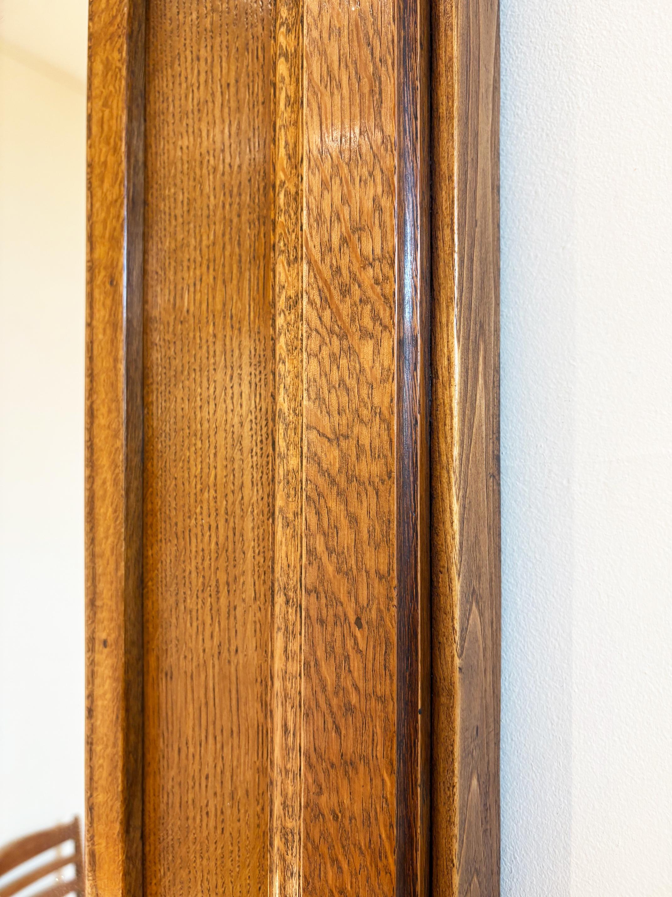 Mid-20th Century 1940s Oak Mirror For Sale