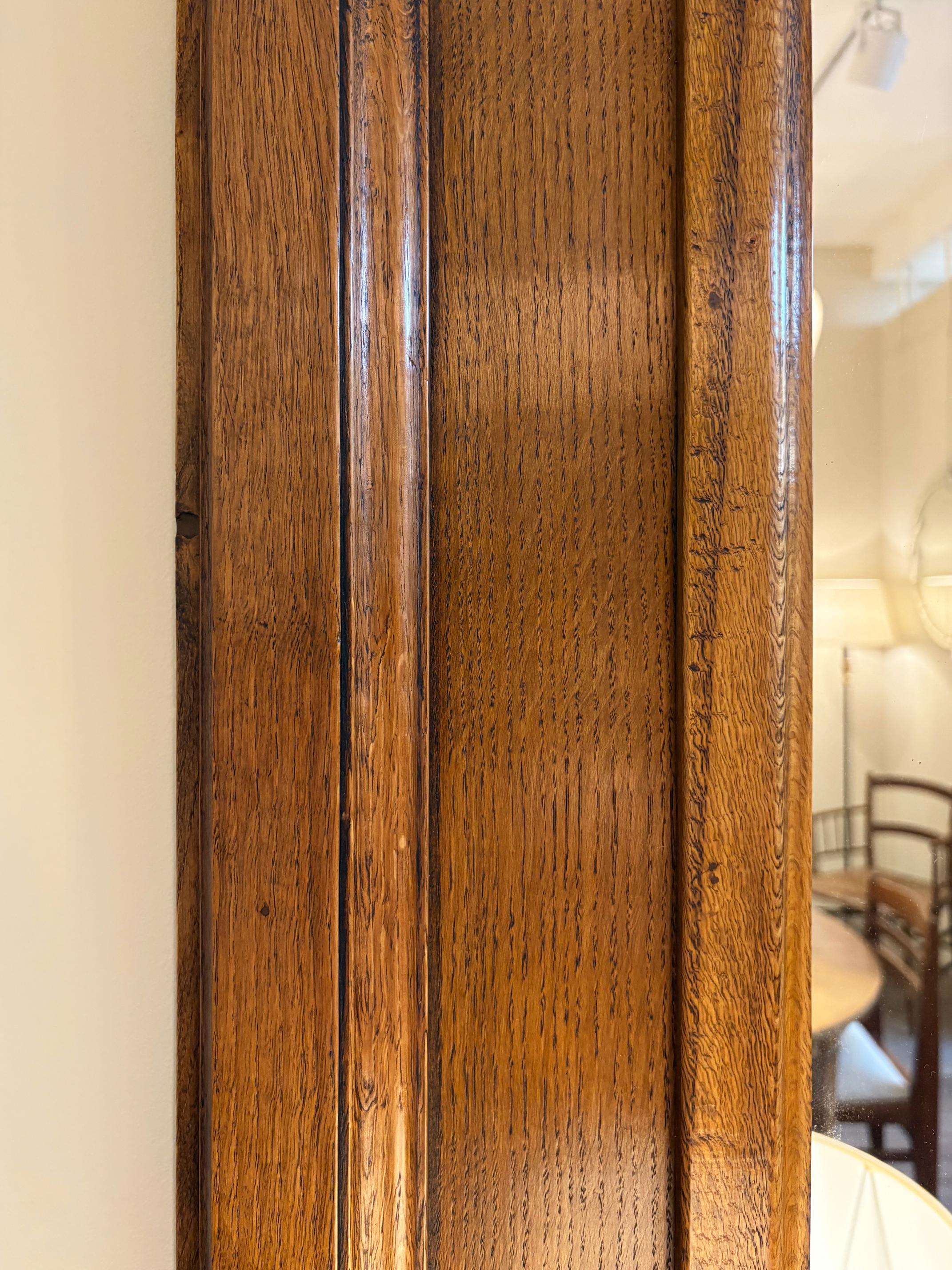 1940s Oak Mirror For Sale 4