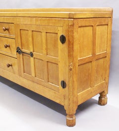 1940s Oak ‘Mouseman’ Sideboard