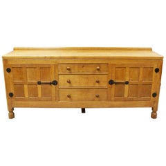 Vintage 1940s Oak ‘Mouseman’ Sideboard