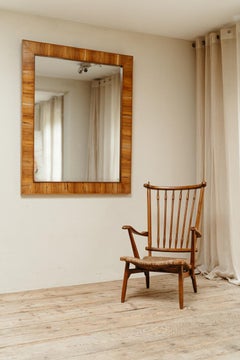 1940''s Occasional Französisch Eibenholz und Pitchpine Spiegel