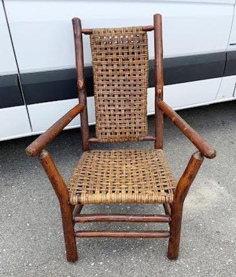 American 1940's Old Hickory High Back Chair