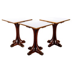1940’s Original Bentwood Fischel Bentwood Bistro Dining Tables - Square