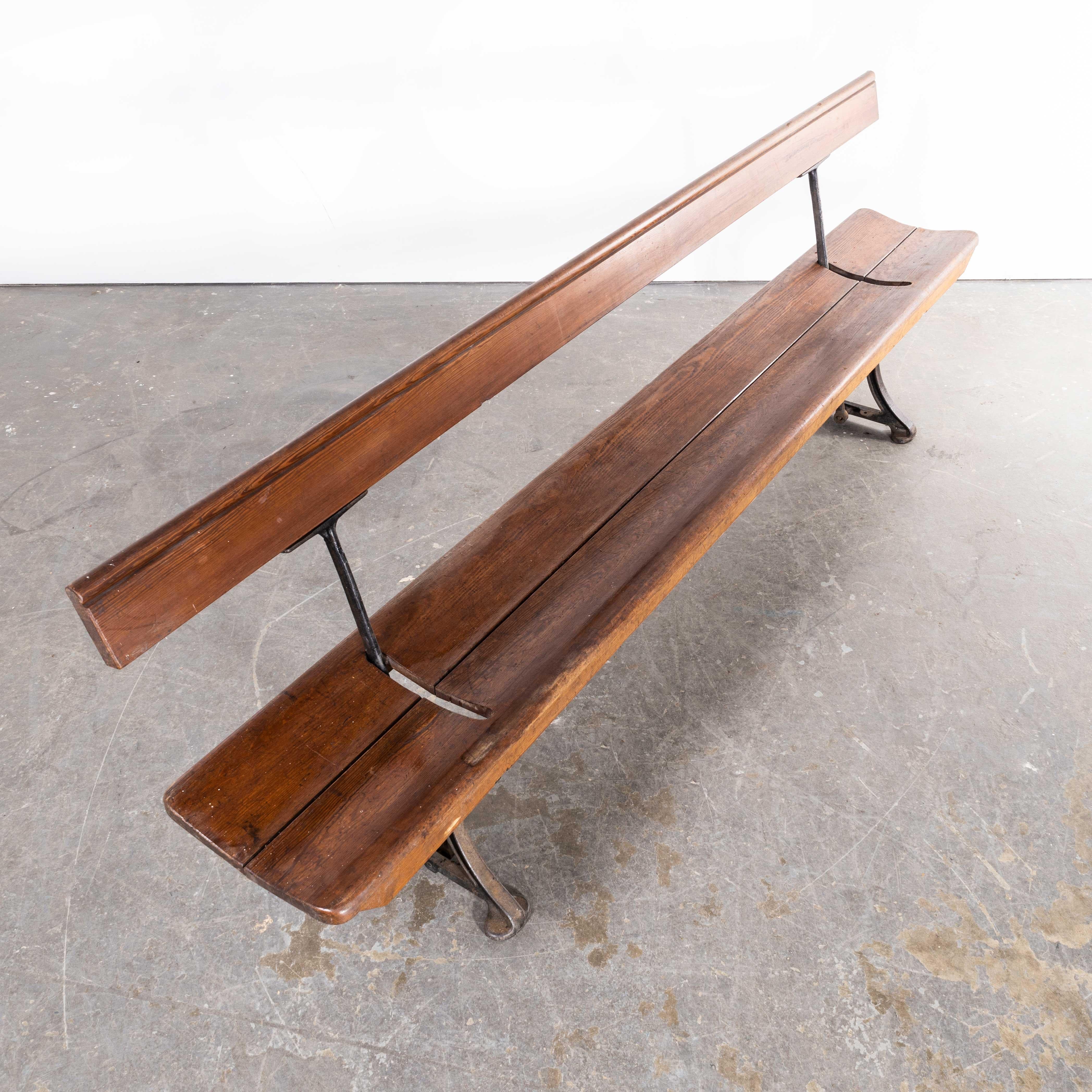 Métal Bancs de station britanniques d'origine des années 1940, modèle 2336 en vente
