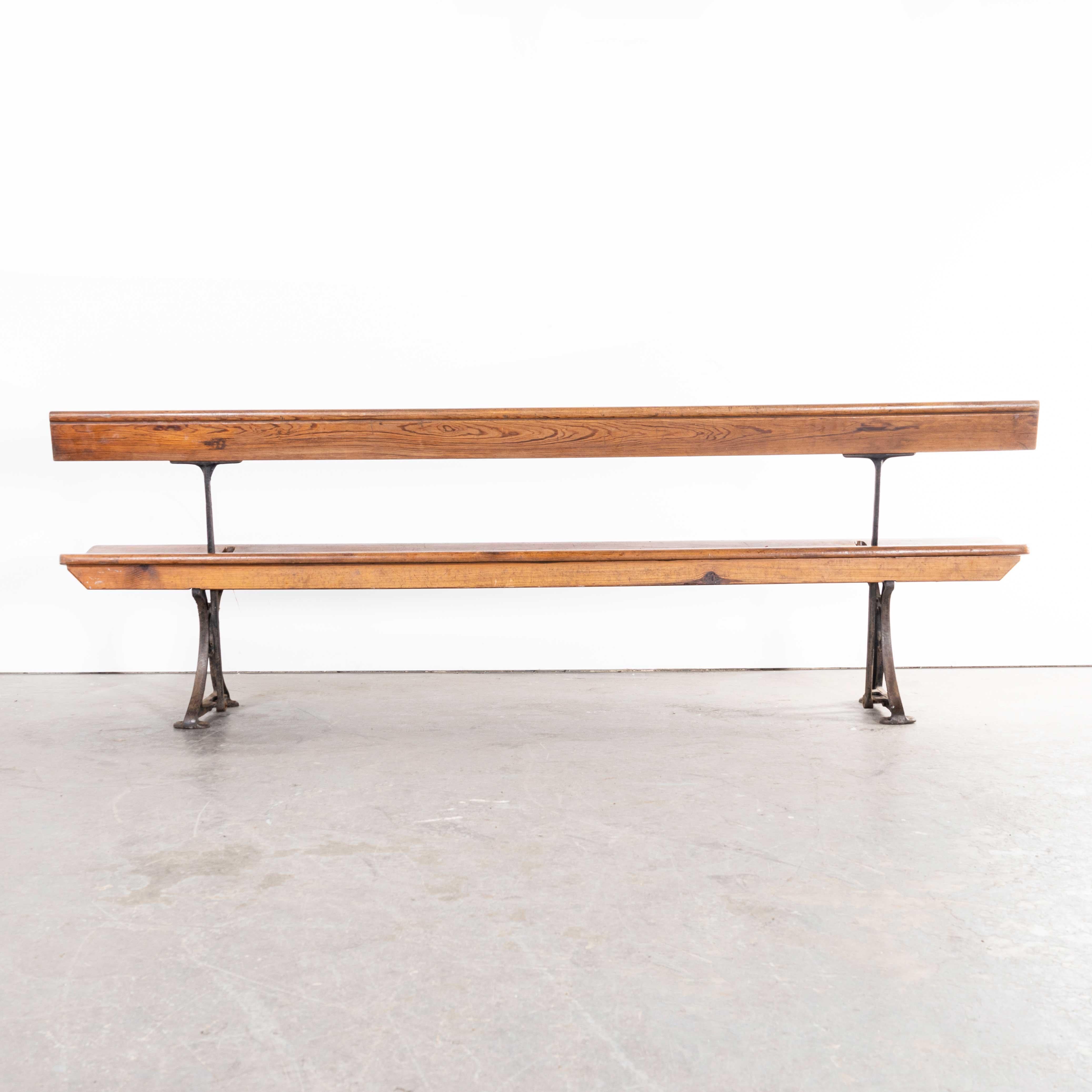 Metal 1940s Original British Station Benches, Model 2337