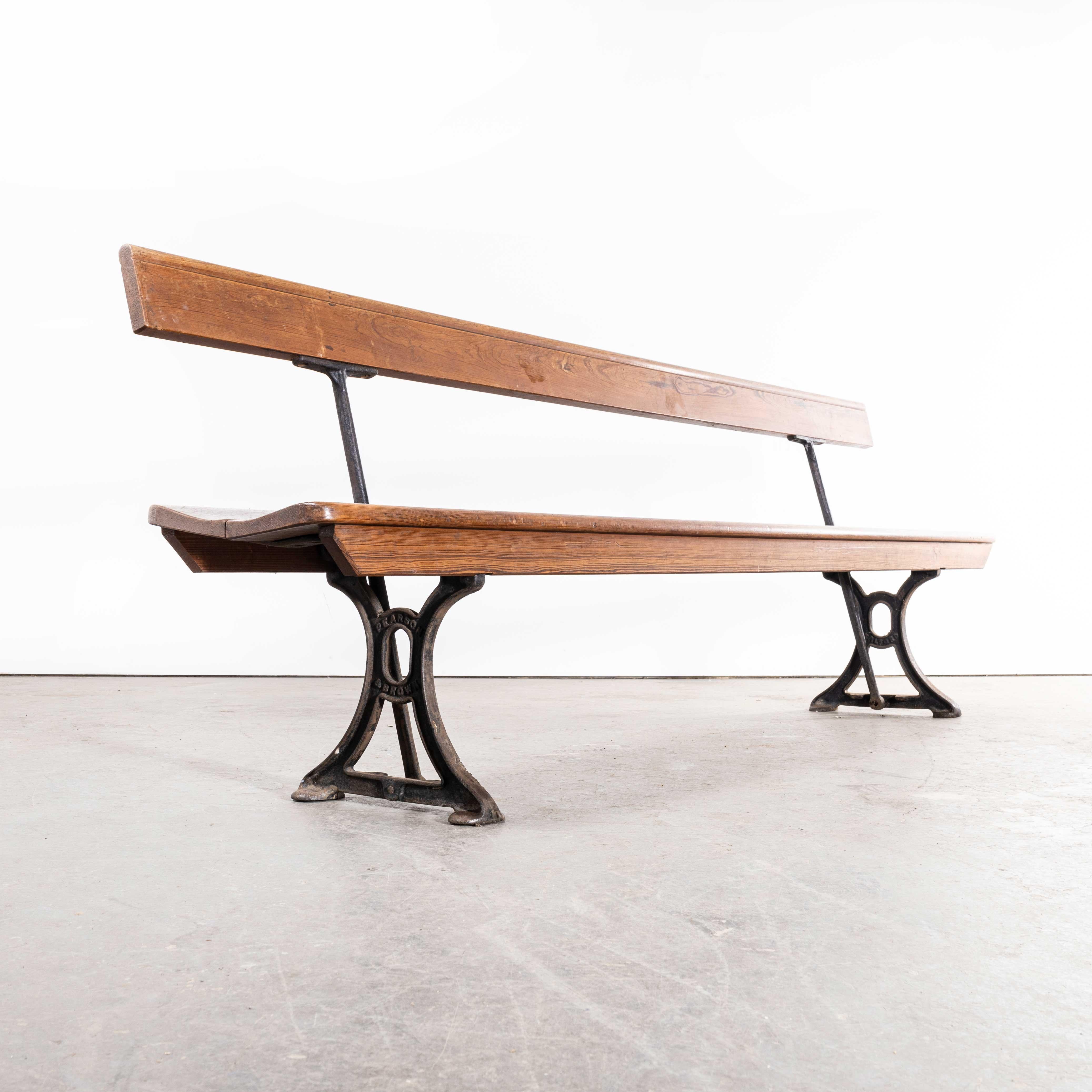 1940s Original British Station Benches, Model 2337 1