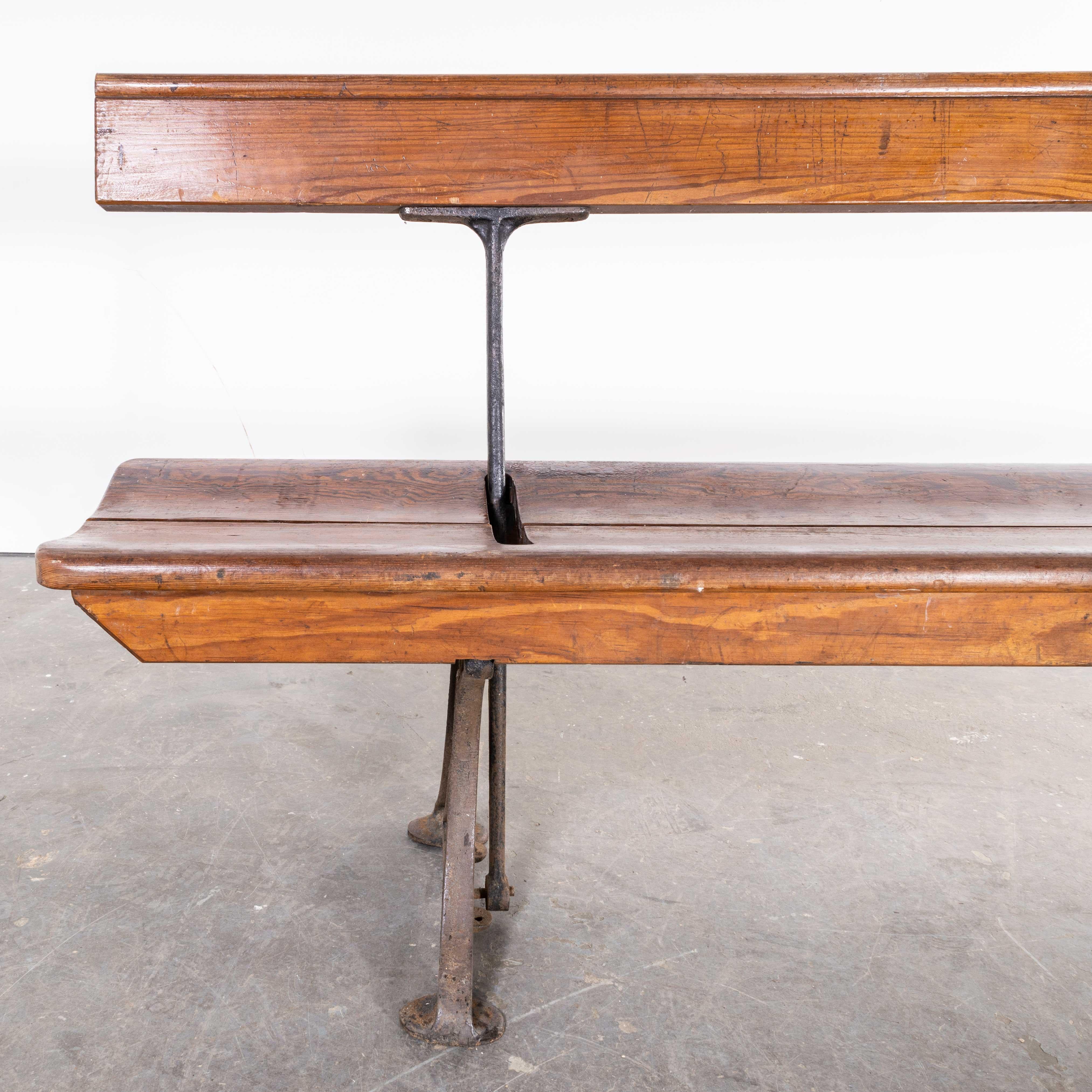 Metal 1940s Original British Station Benches, Model 2338