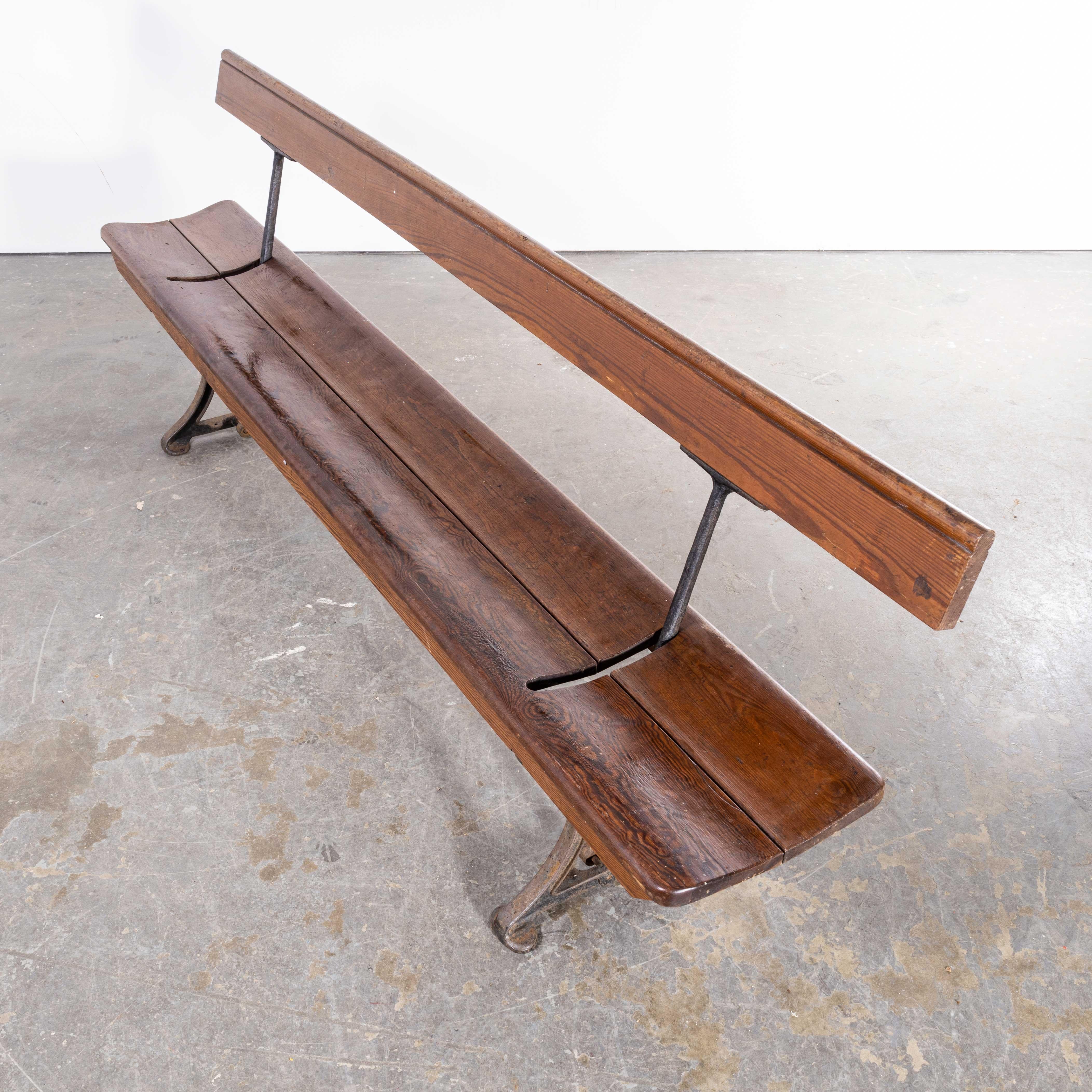 1940s Original British Station Benches, Model 2338 1