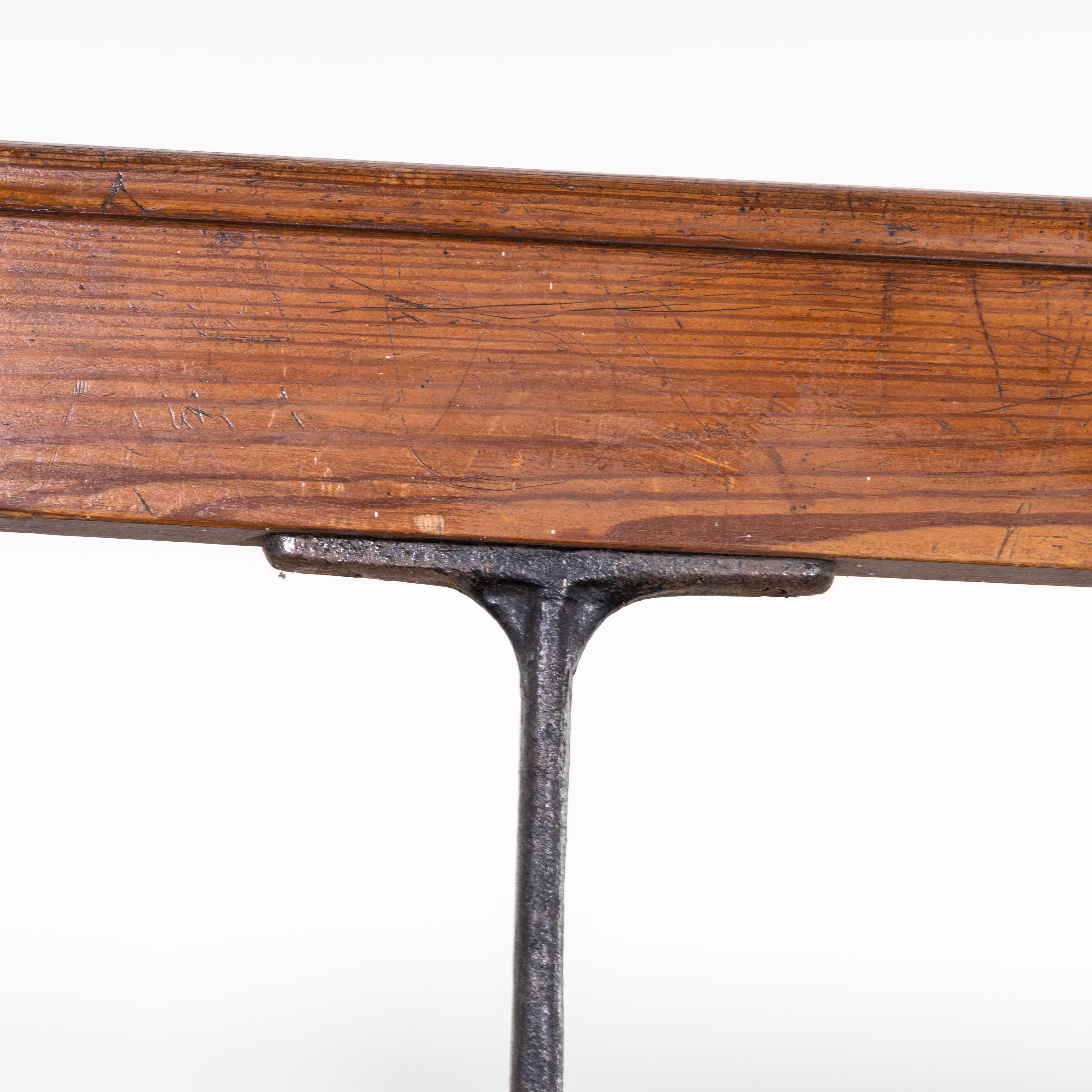 1940s Original British Station Benches, Model 2338 3