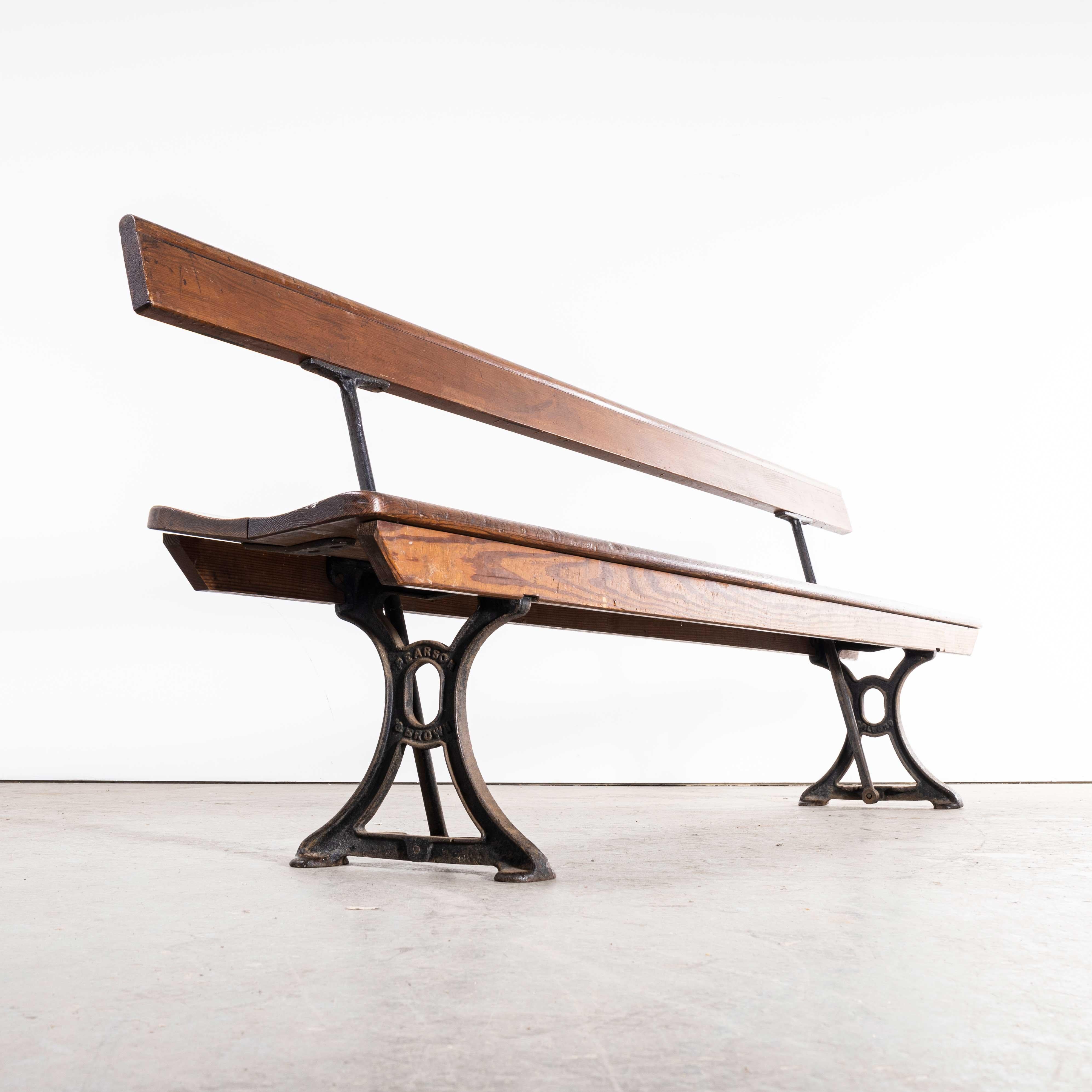 1940s Original British Station Benches, Model 2339 For Sale 3
