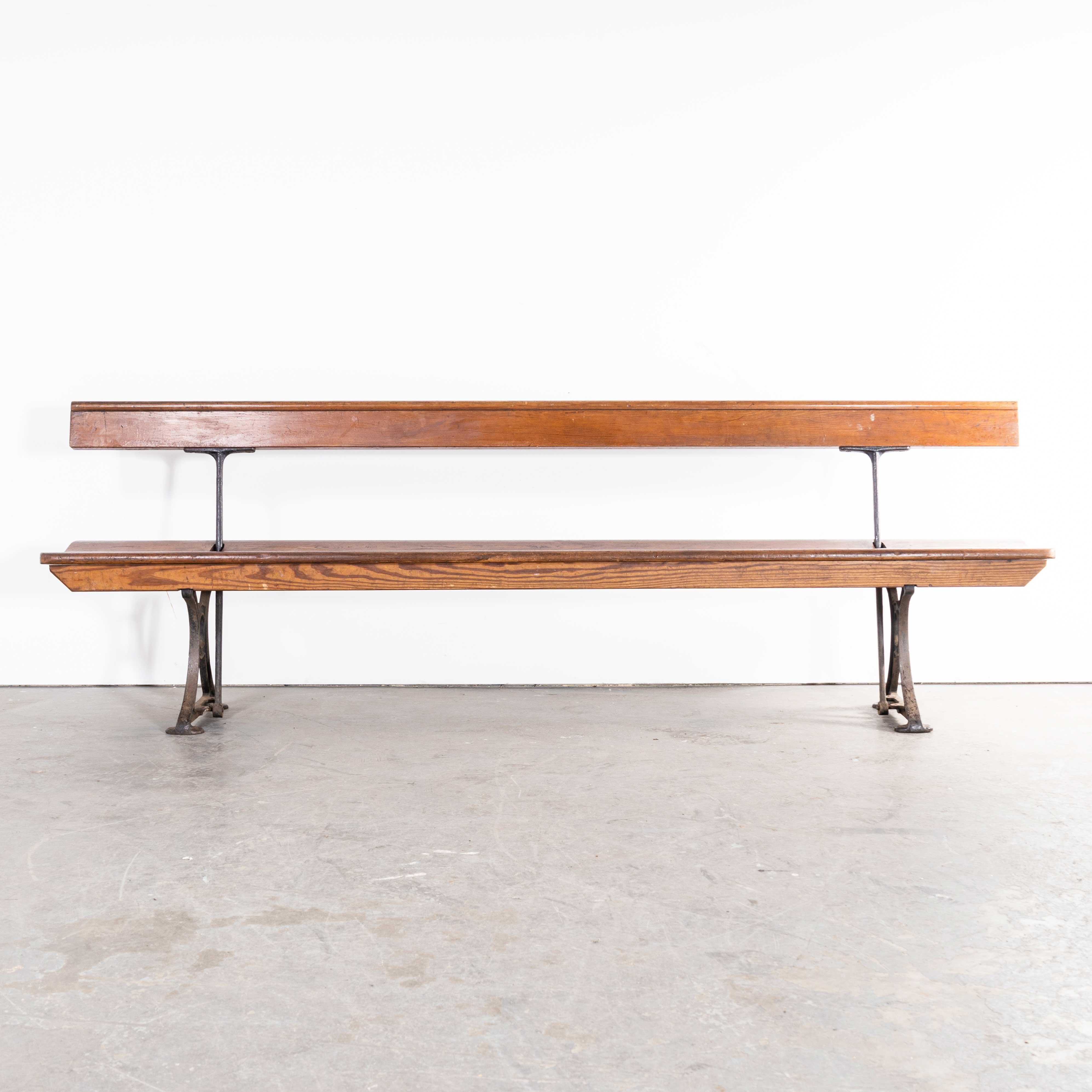 Mid-20th Century 1940s Original British Station Benches, Model 2339 For Sale