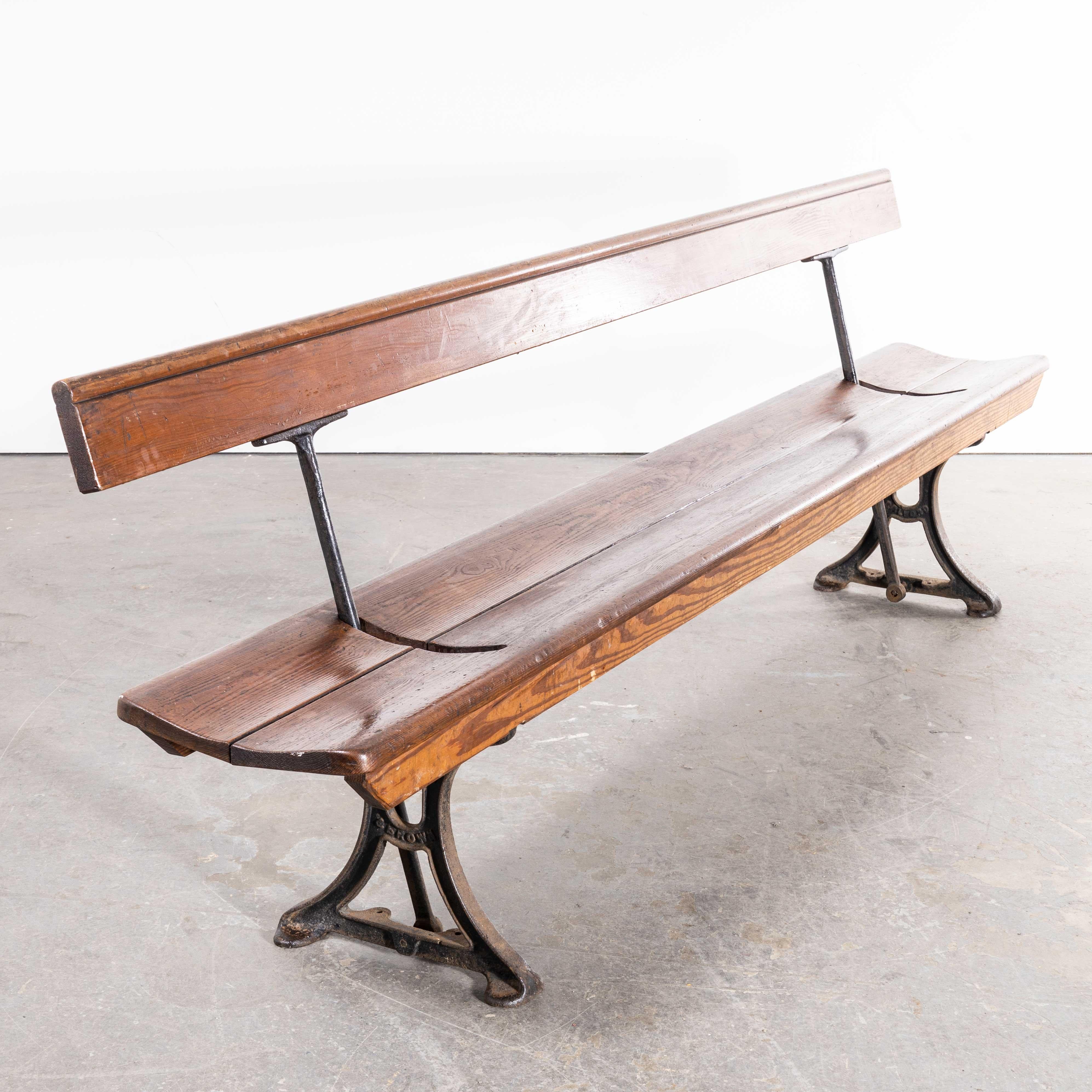 1940s Original British Station Benches, Model 2339 For Sale 2