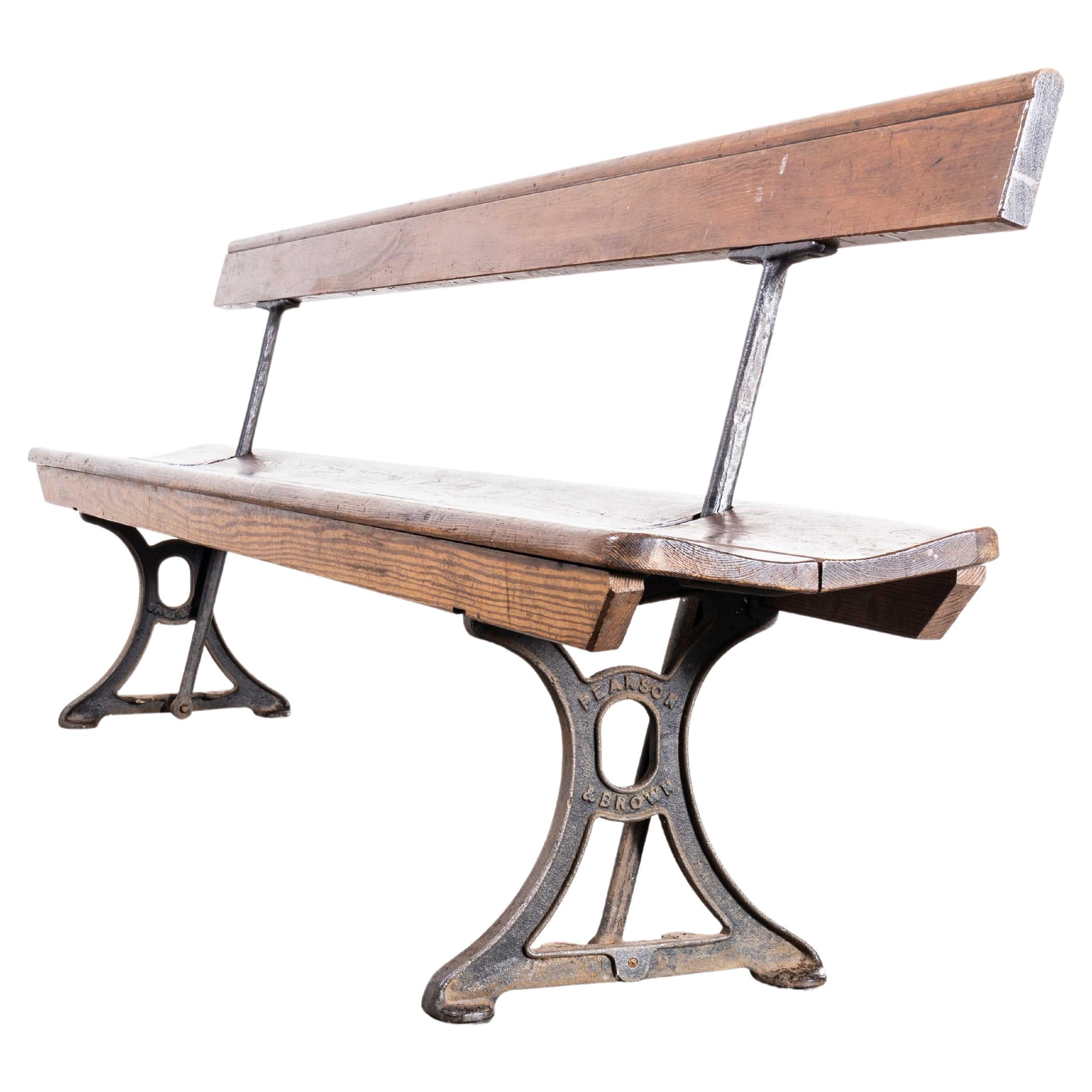 1940s Original British Station Benches, Model 2339 For Sale