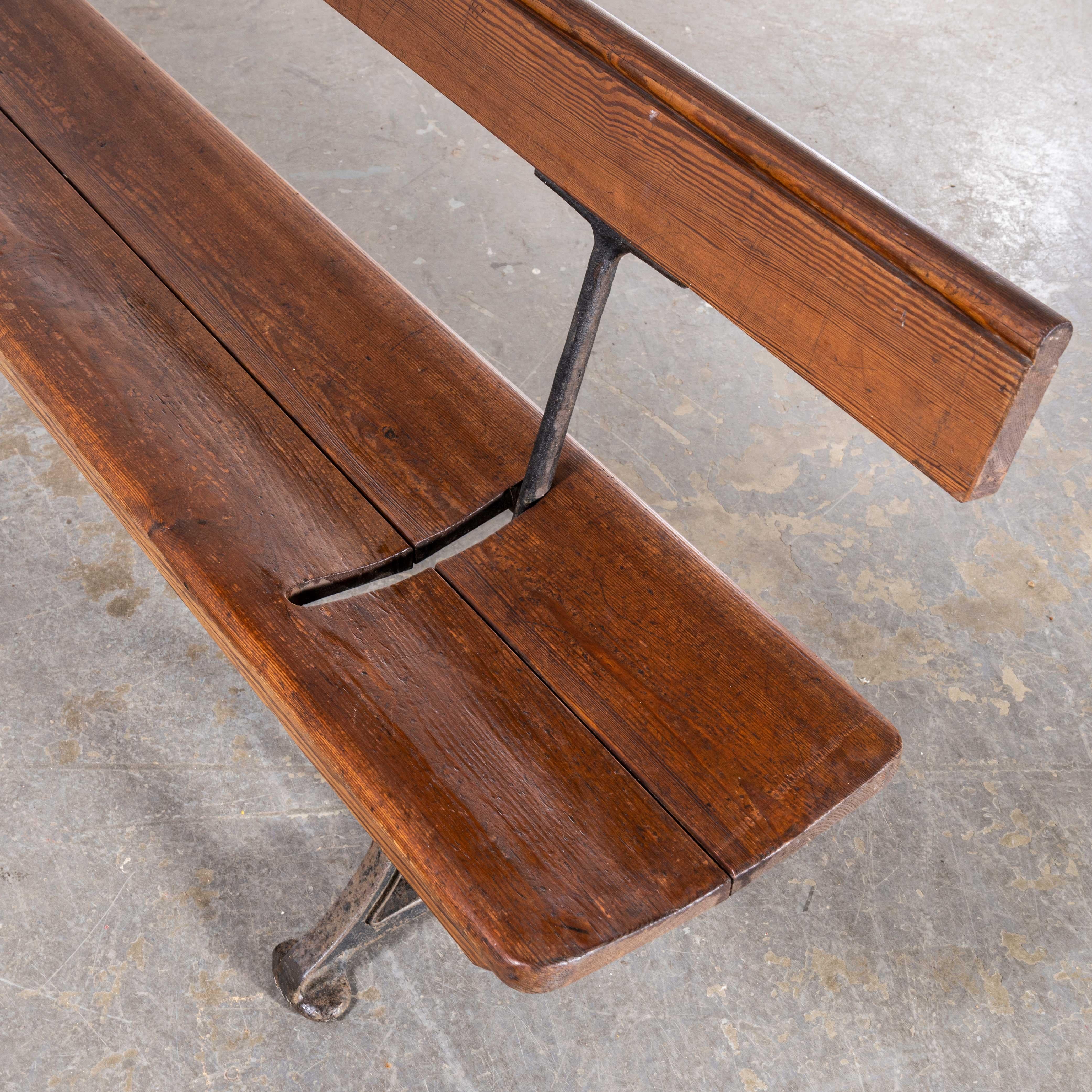 1940s Original British Station Benches, Model 2340 For Sale 5
