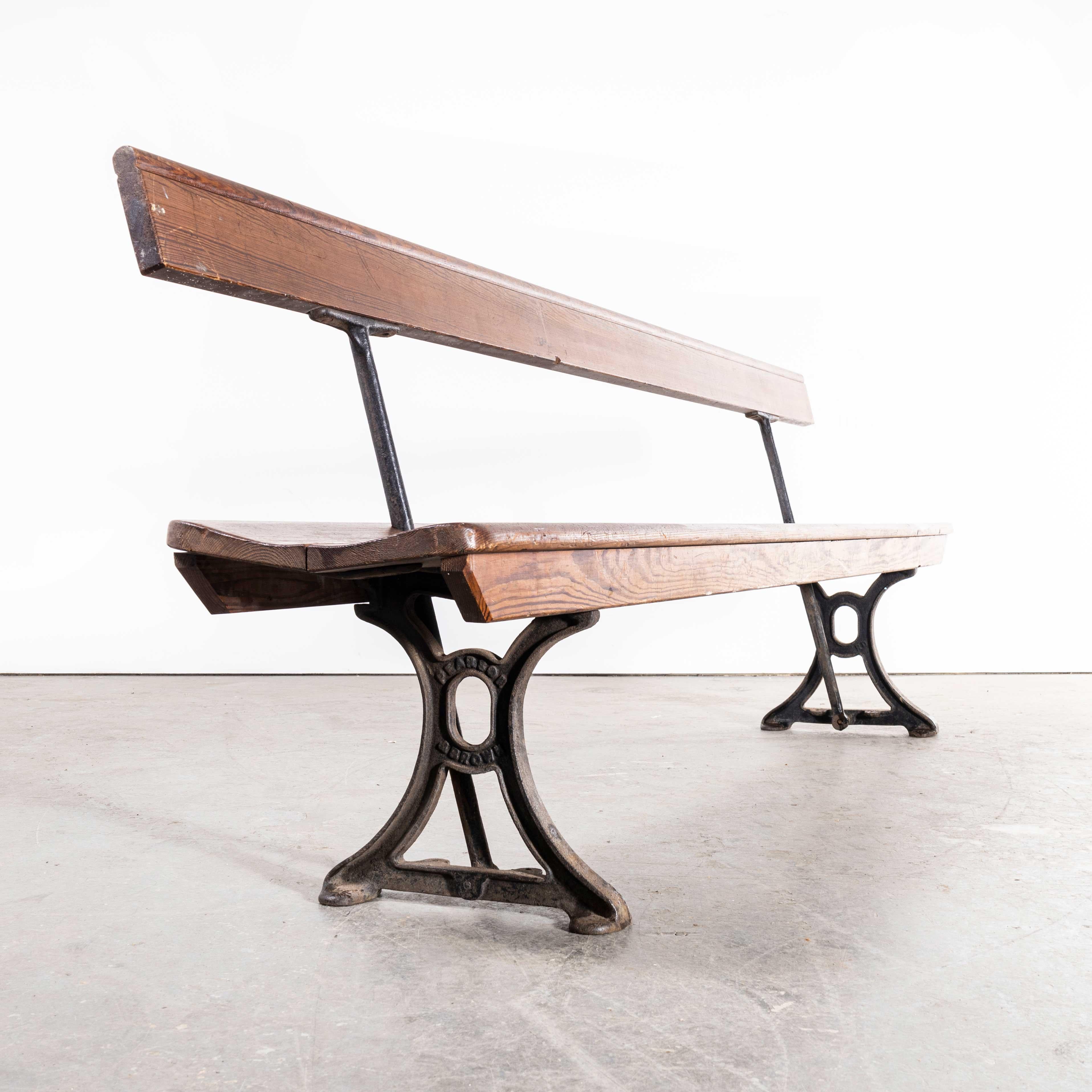 Mid-20th Century 1940s Original British Station Benches, Model 2340 For Sale