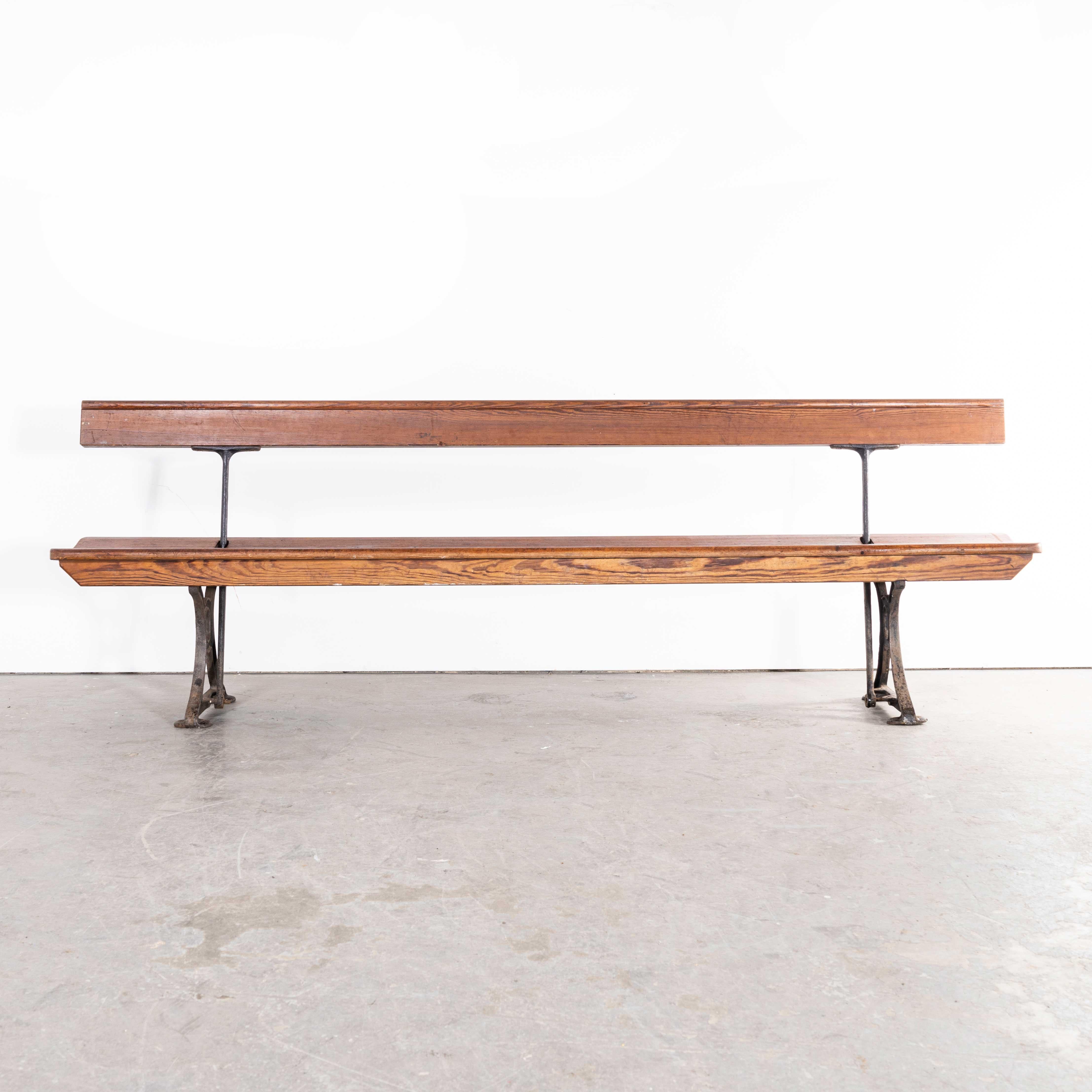 1940s Original British Station Benches, Model 2340 3