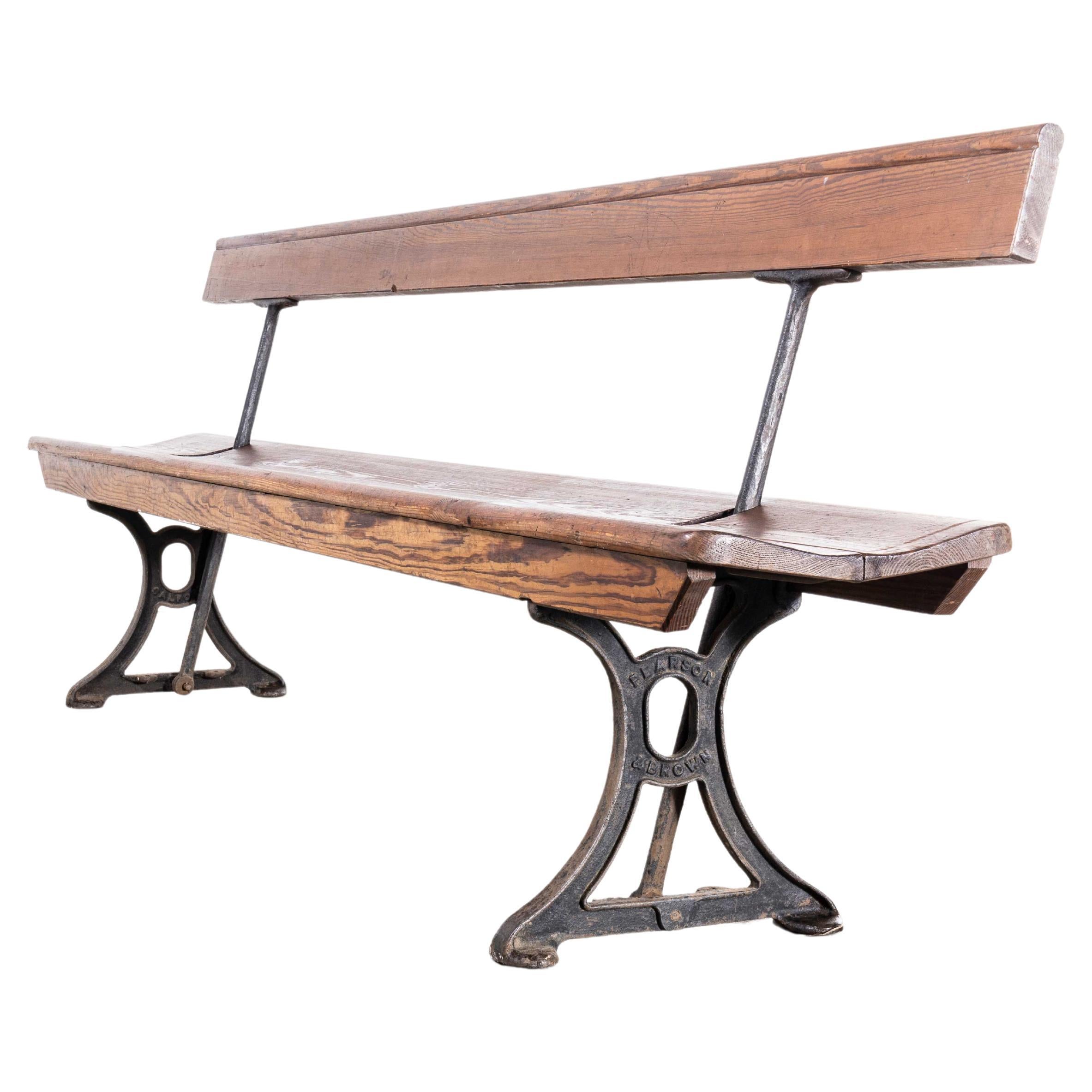1940s Original British Station Benches, Model 2340 For Sale