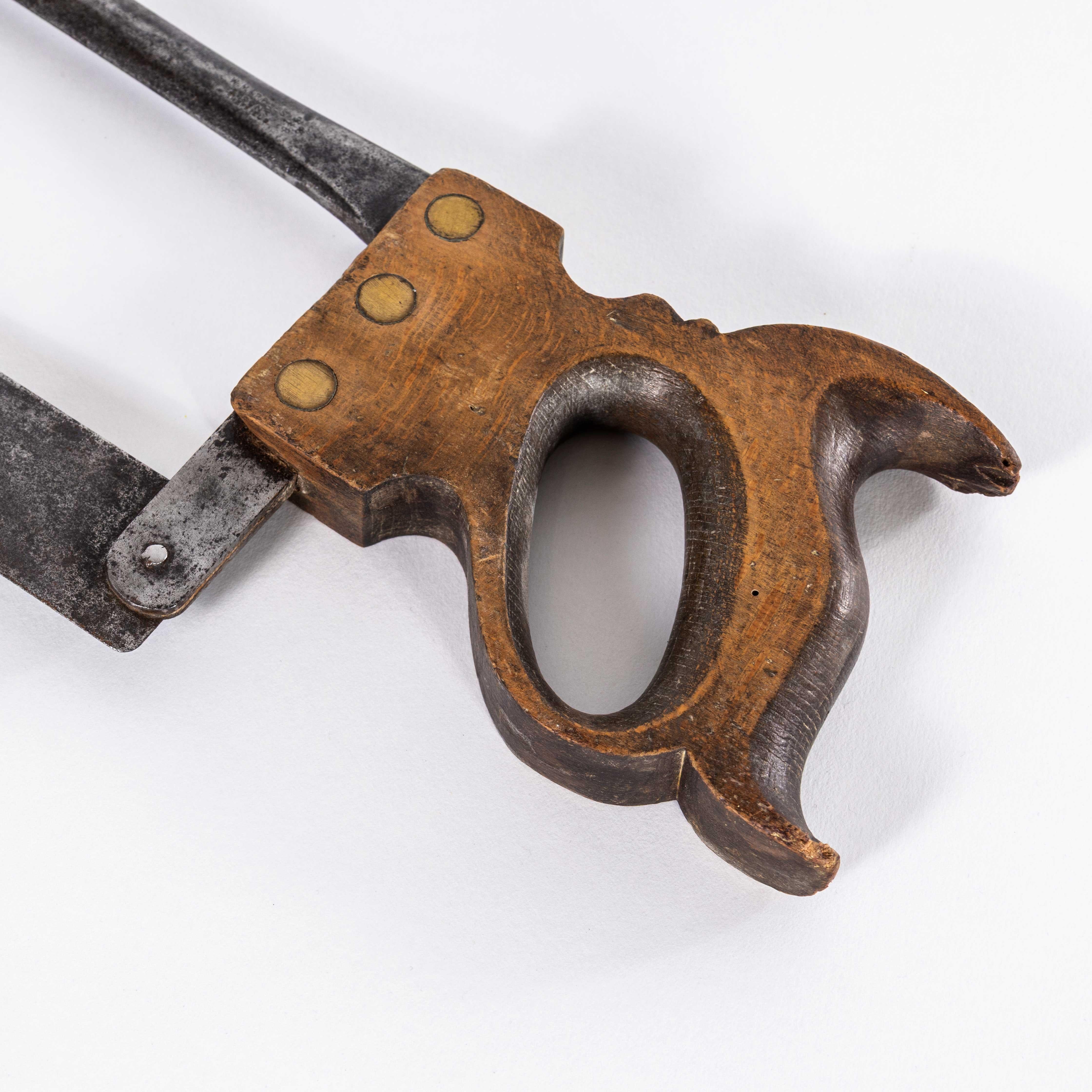 1940's Original Butchers Saw In Good Condition For Sale In Hook, Hampshire