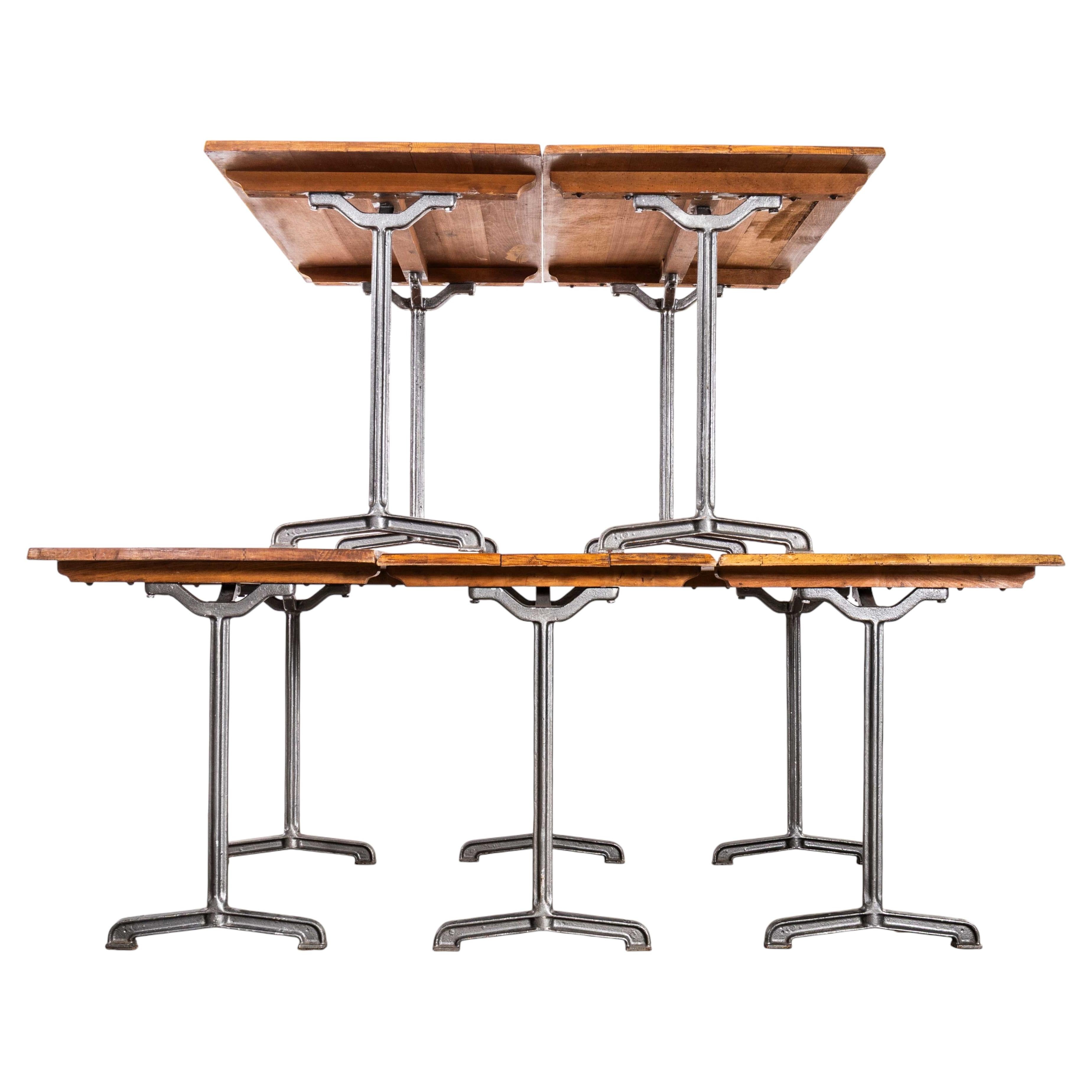 1940’s Original Cast Base Fischel Bistro Dining Tables (5409)