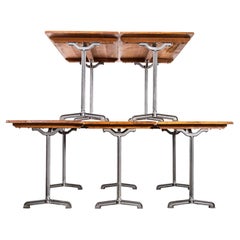 Tables de bistrot Fischel des années 1940, avec piètement d'origine (5409)