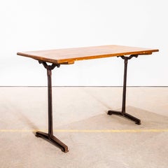 Tables de bistrot Fischel des années 1940, avec piètement d'origine (5411)