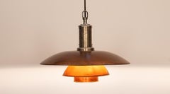 1940s Original Copper Ceiling Lamp 6/5 by Poul Henningsen 'b'