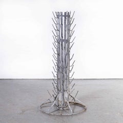 1940's Original French Bottle Drying Rack, 'Model 1400'