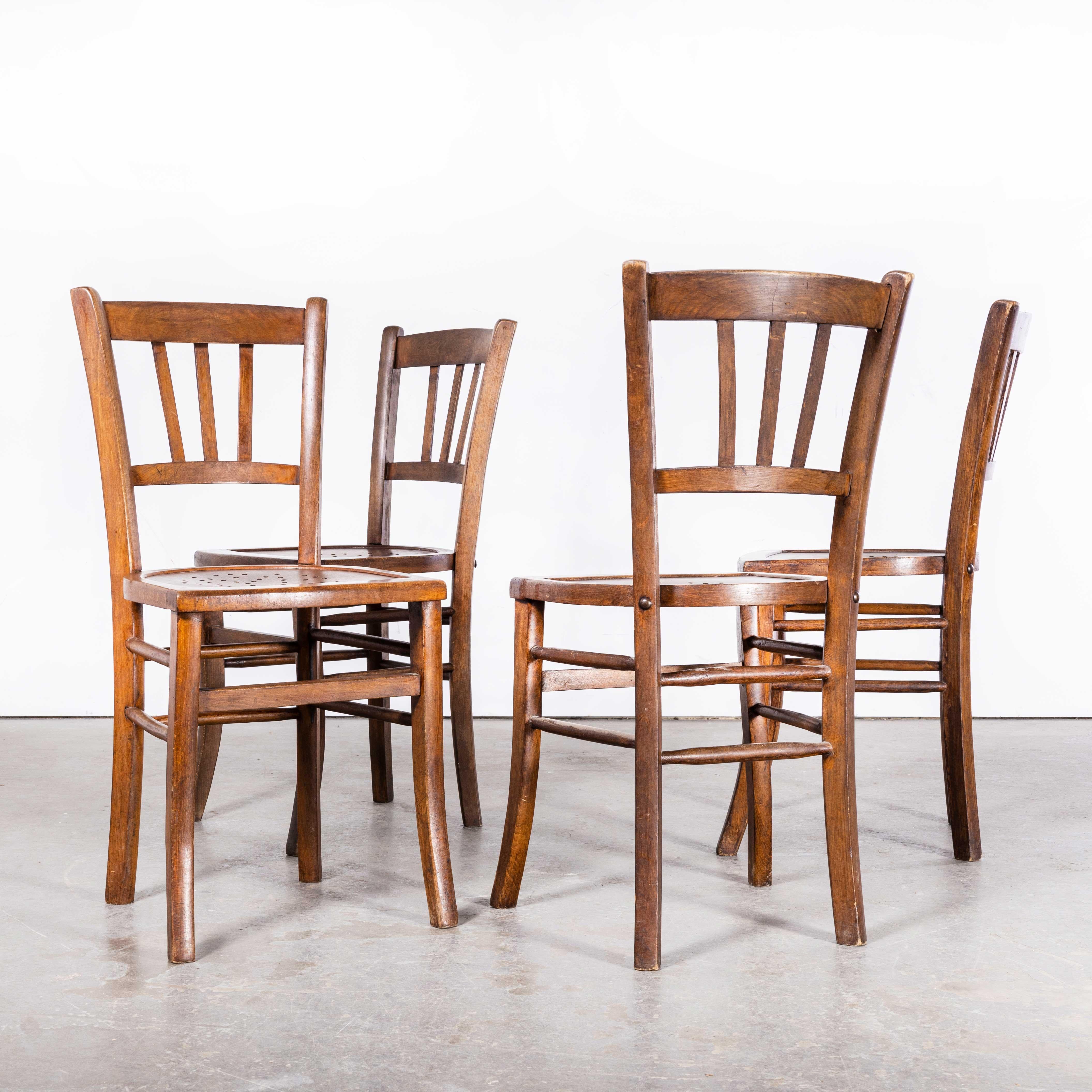 1940's Original French Farmhouse Chairs From Provence - Set Of Four 6