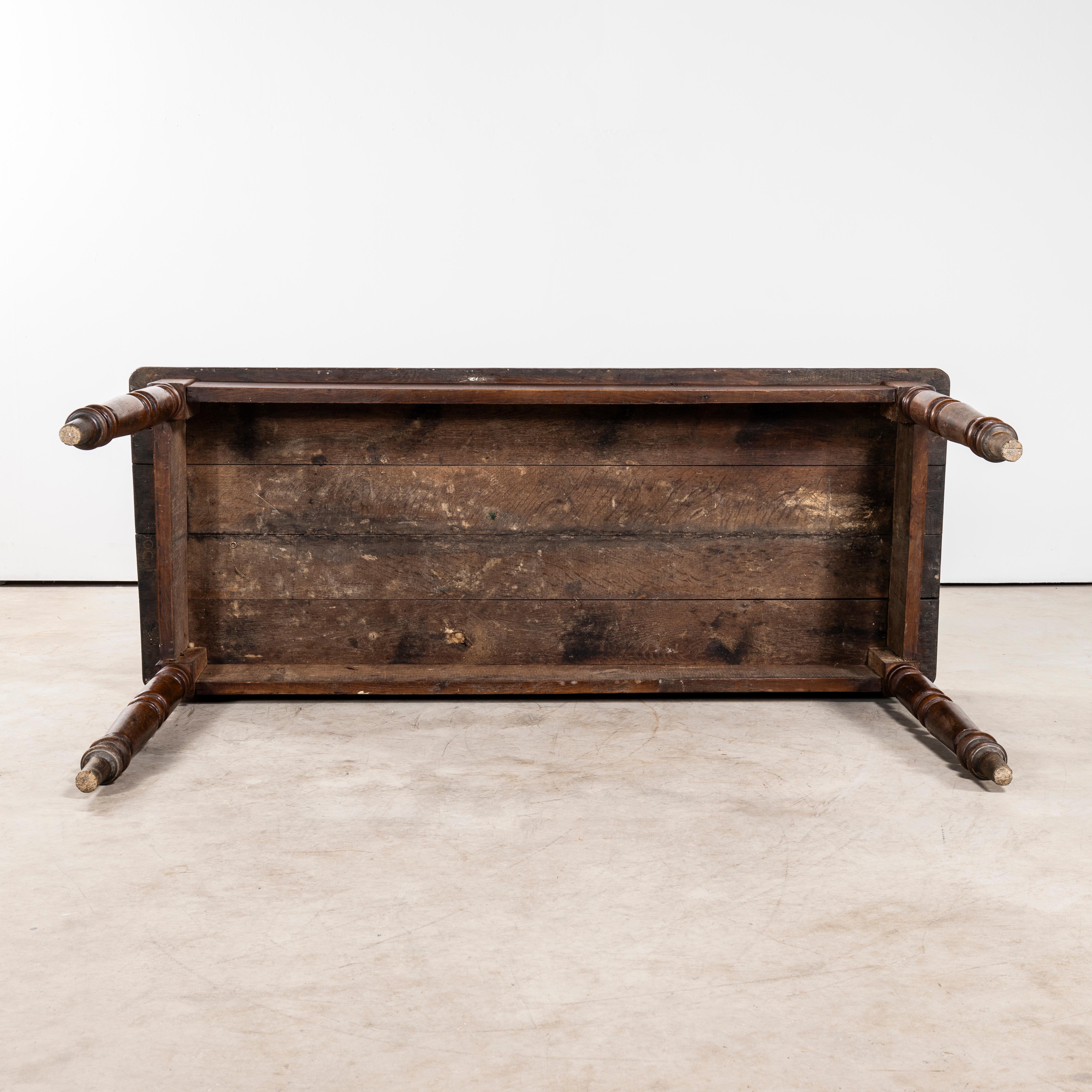 large french rectangular dining table, 1940s |... 1940's Original French Fruitwood Large Rectangular Dining Table ...