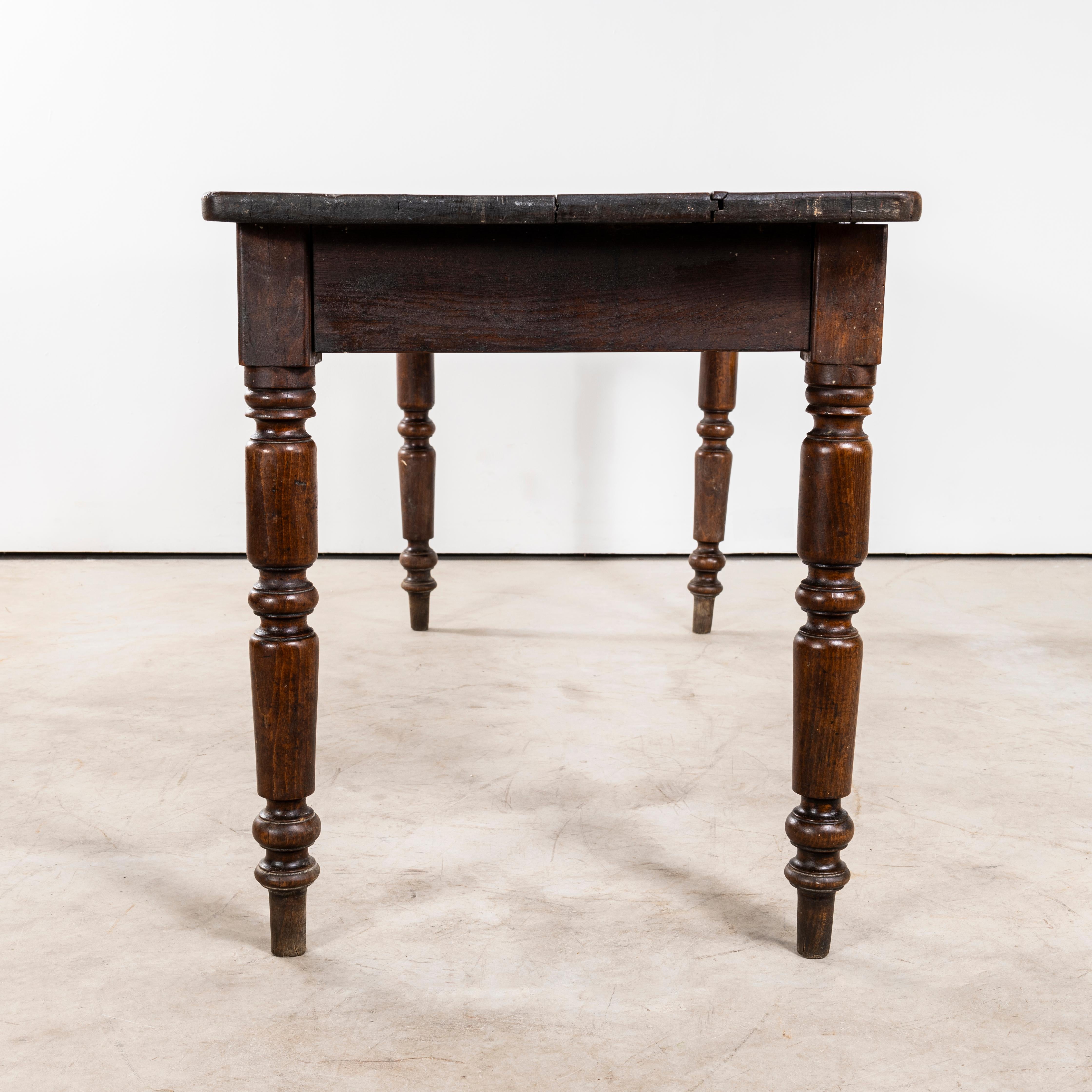 large french rectangular dining table, 1940s |... 1940's Original French Fruitwood Large Rectangular Dining Table ...