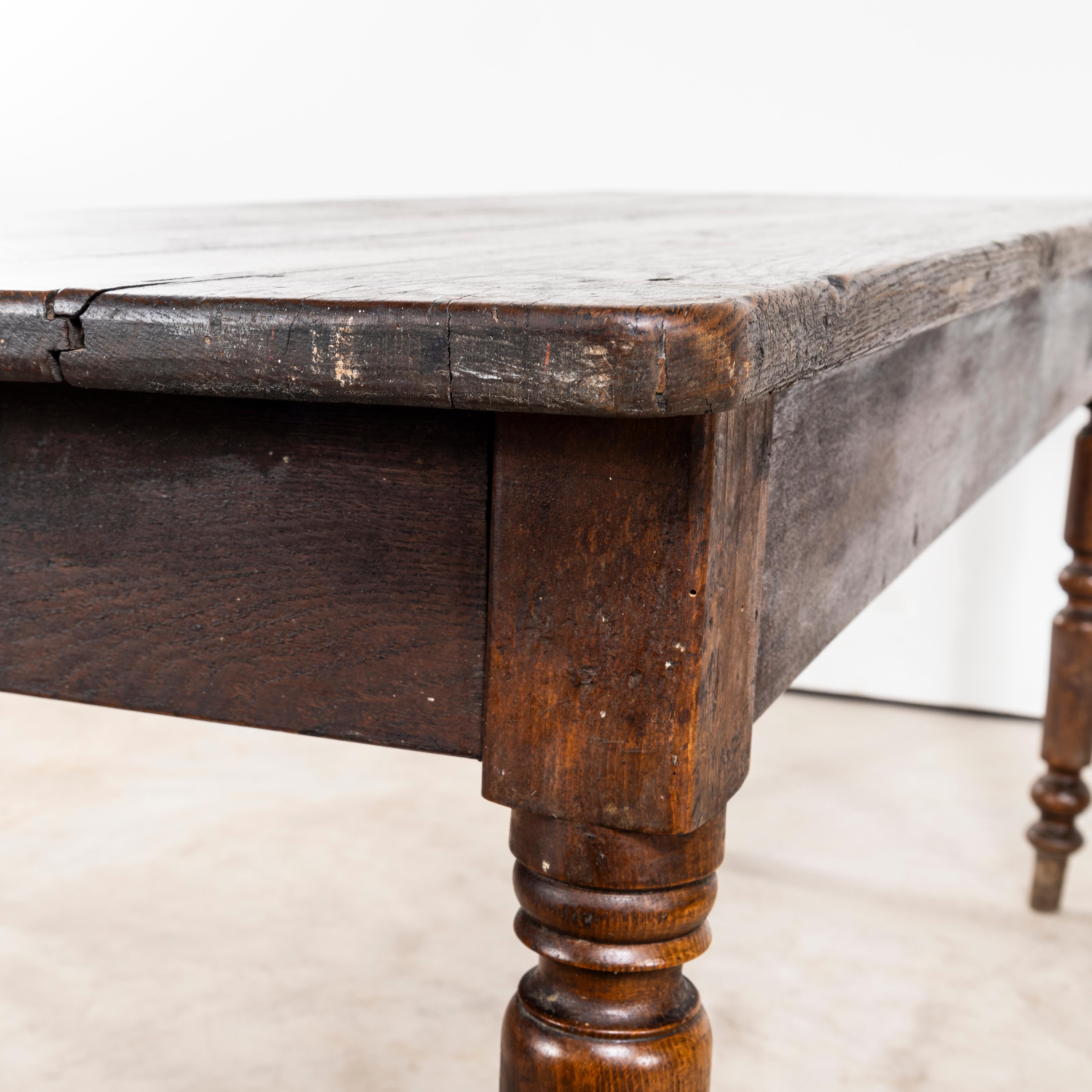 large french rectangular dining table, 1940s |... 1940's Original French Fruitwood Large Rectangular Dining Table ...