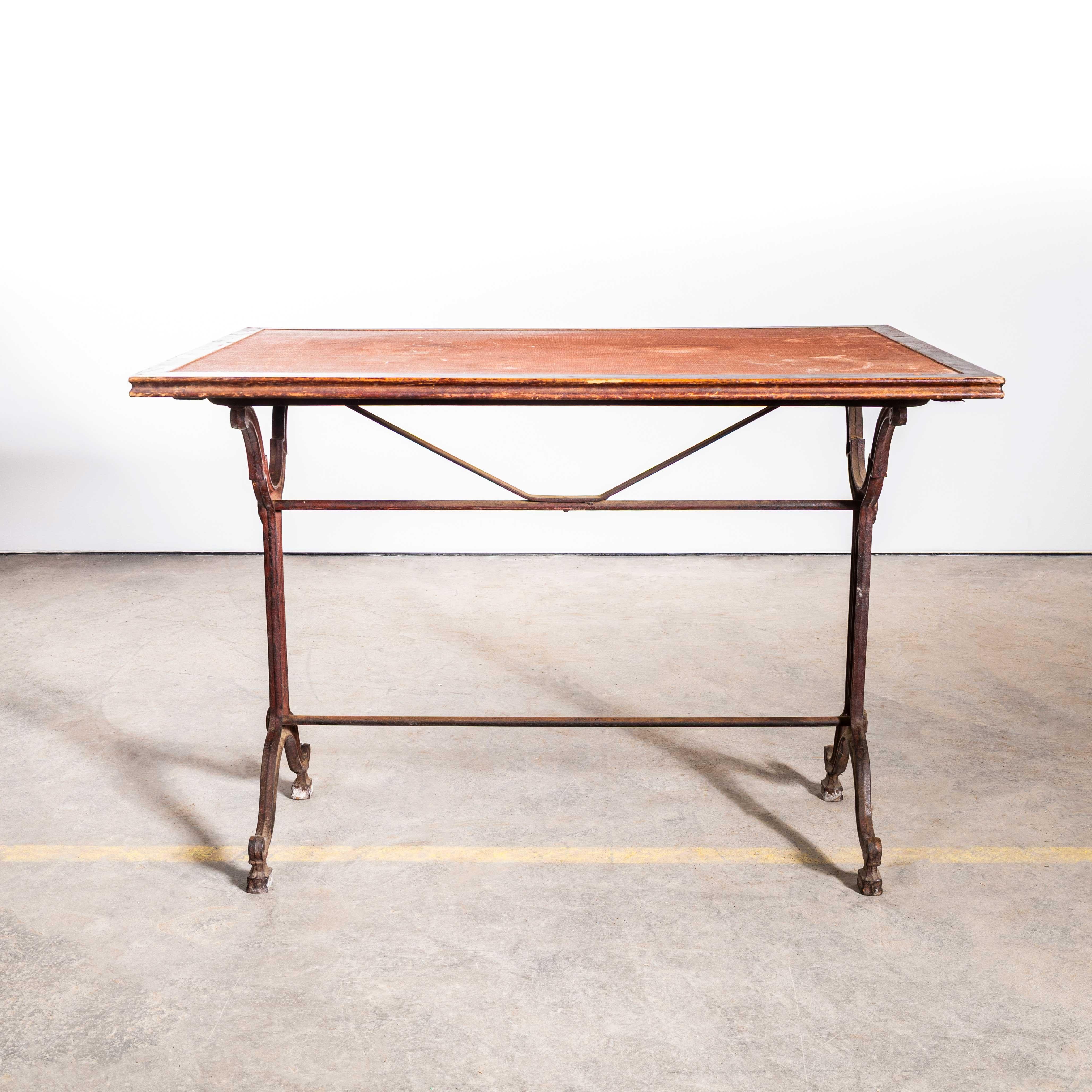 Mid-20th Century 1940's Original French Intricate Relief Cast Base Table (3577) For Sale