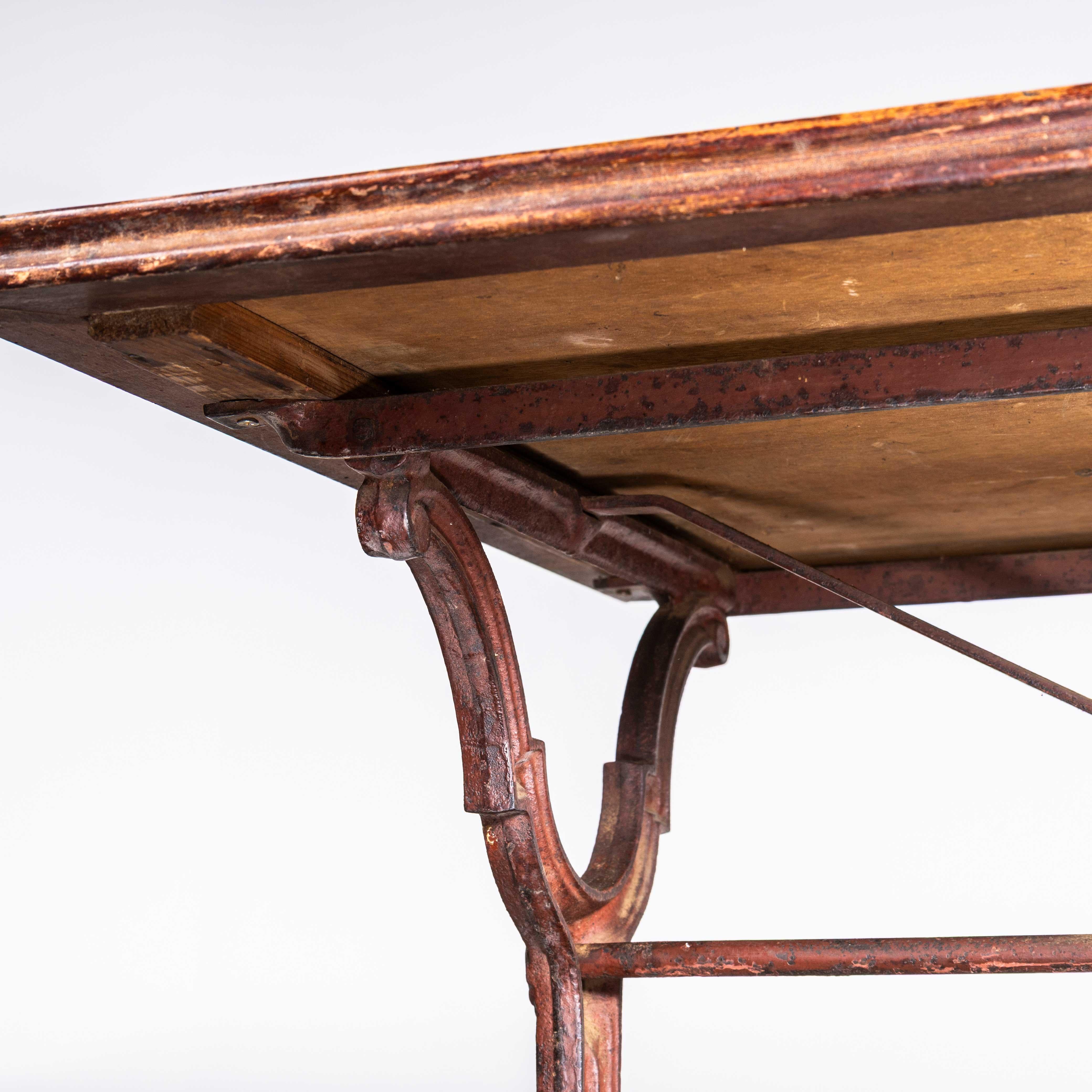 1940's Original French Intricate Relief Cast Base Table (3577) For Sale 2