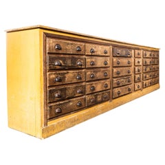 1940’s Original French Workshop Bank Of Drawers - 3.8M