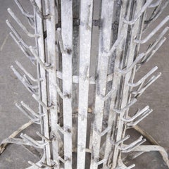 1940's Original Large French Bottle Drying Rack, 'Model 1400.16'
