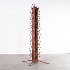 1940's Original Large French Bottle Drying Rack 'Model 1400.20777'