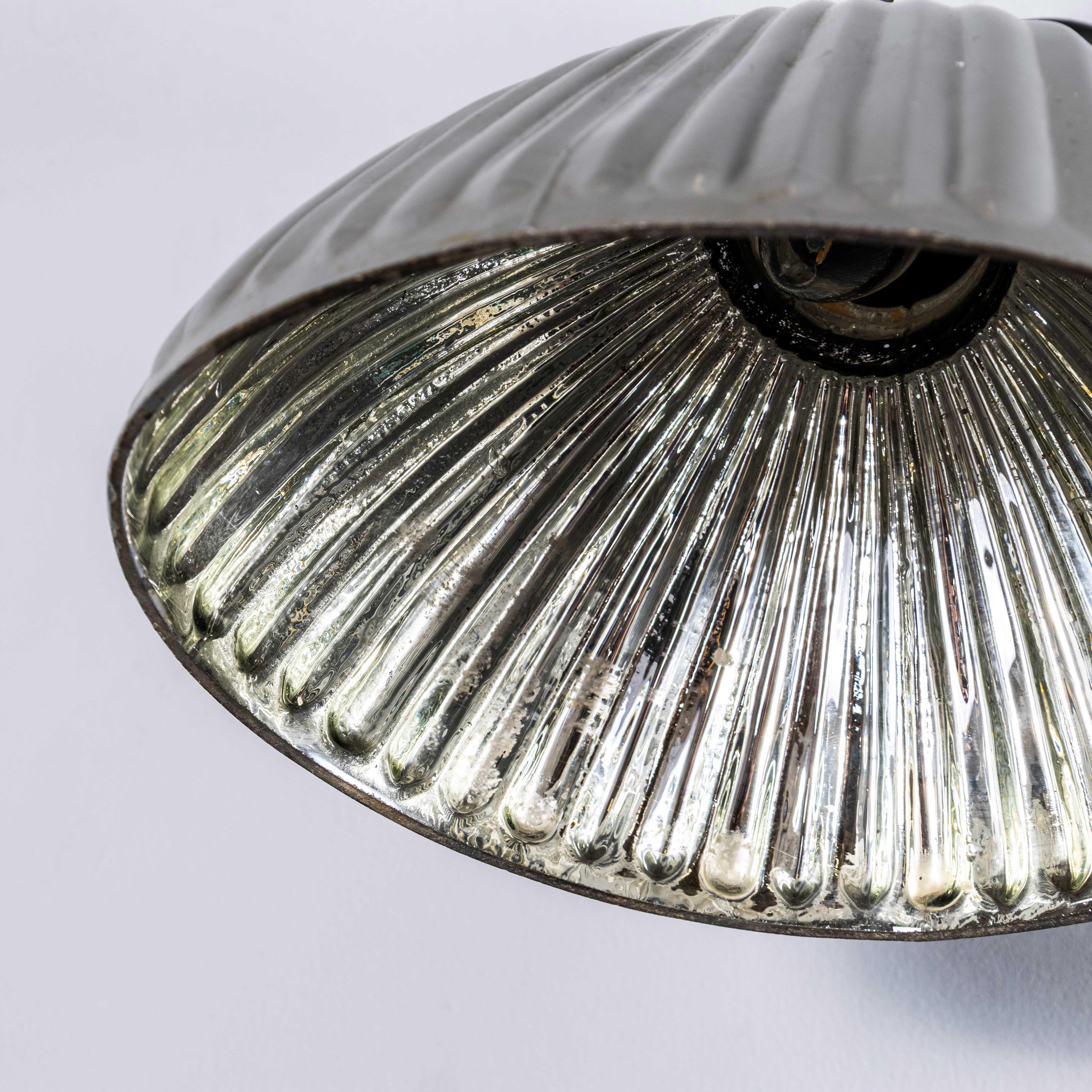 1940's Original Mercury Glass Adjustable Wall - Ceiling Lamp For Sale 5