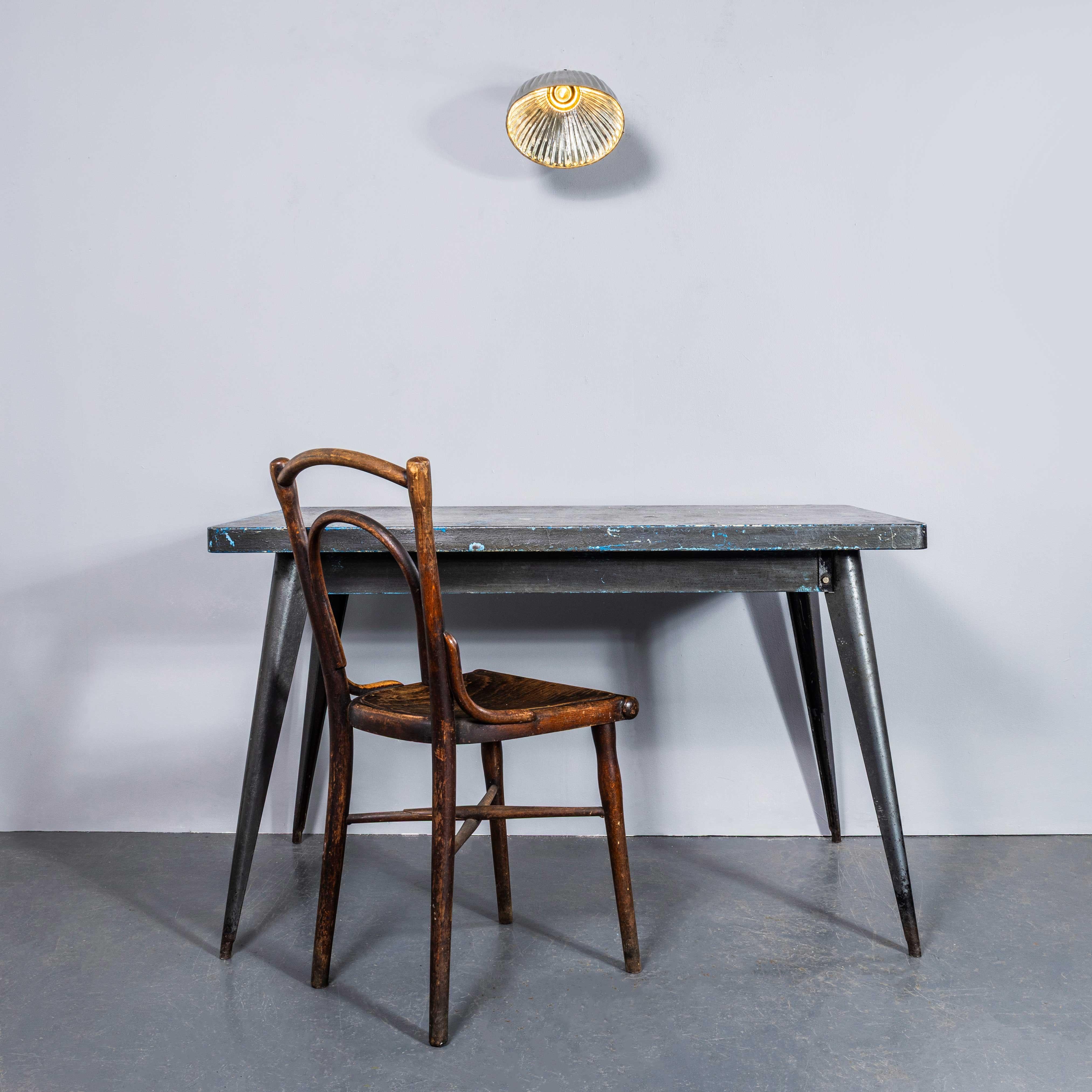 Czech 1940's Original Mercury Glass Adjustable Wall - Ceiling Lamp For Sale