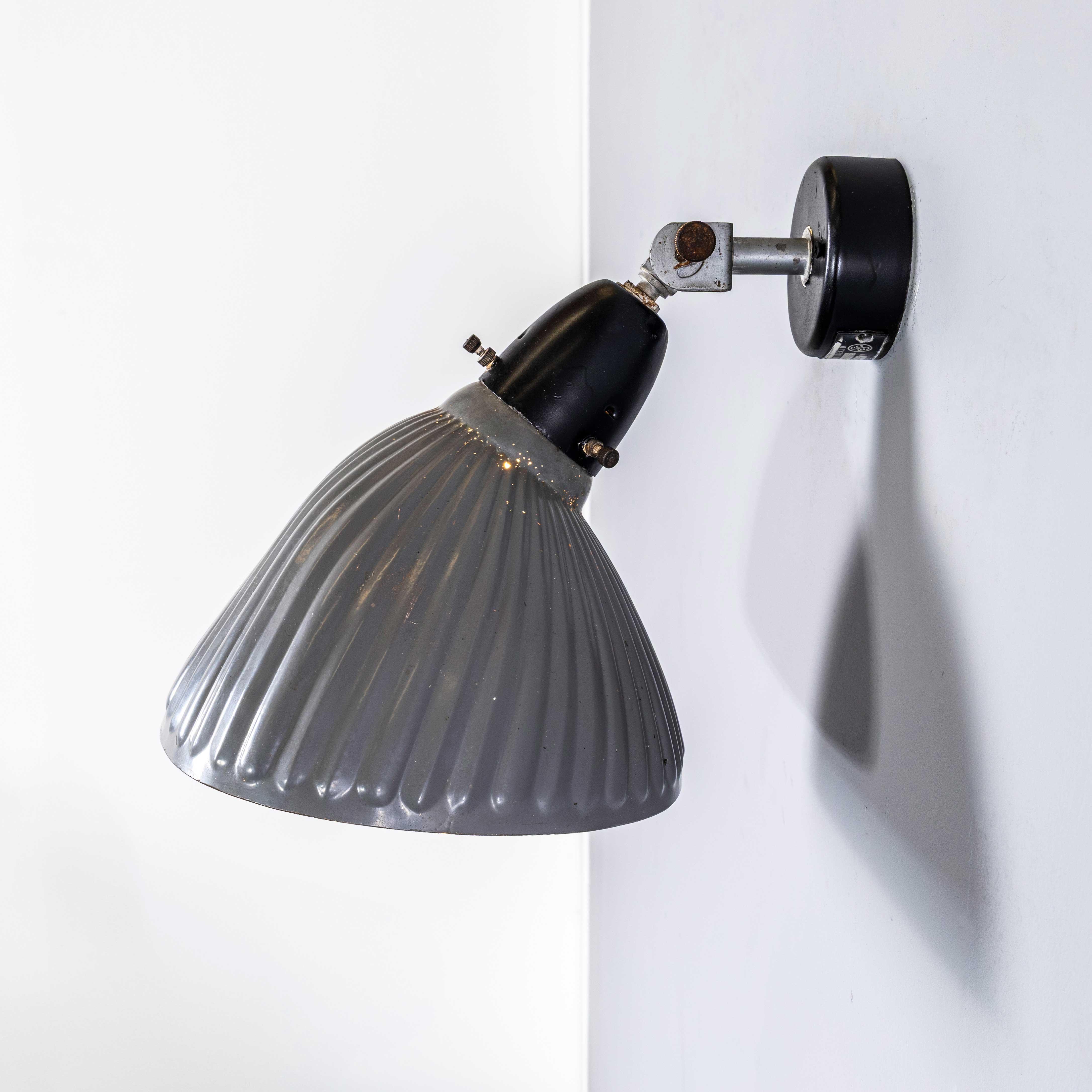 1940's Original Mercury Glass Adjustable Wall - Ceiling Lamp For Sale 1