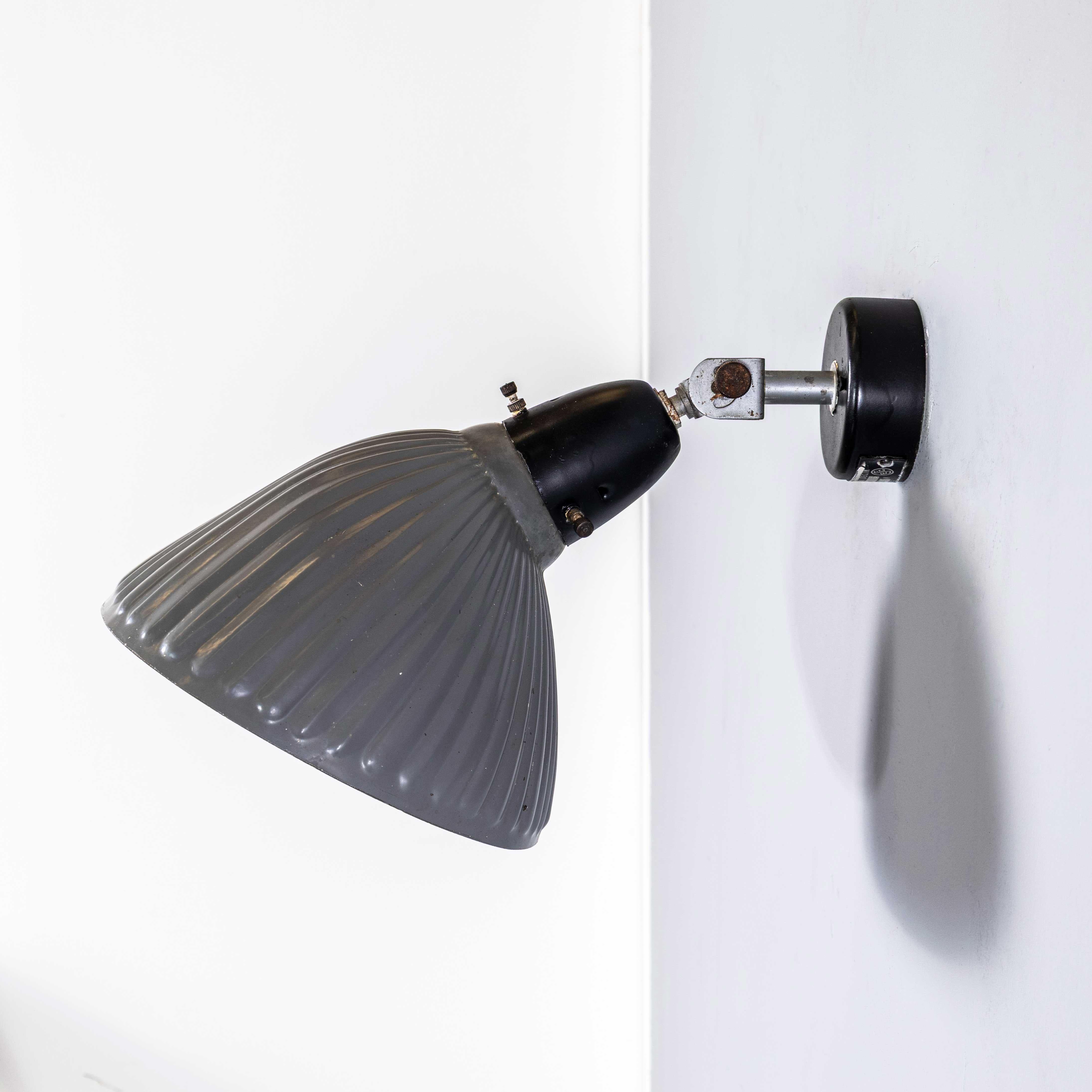 1940's Original Mercury Glass Adjustable Wall - Ceiling Lamp For Sale 2