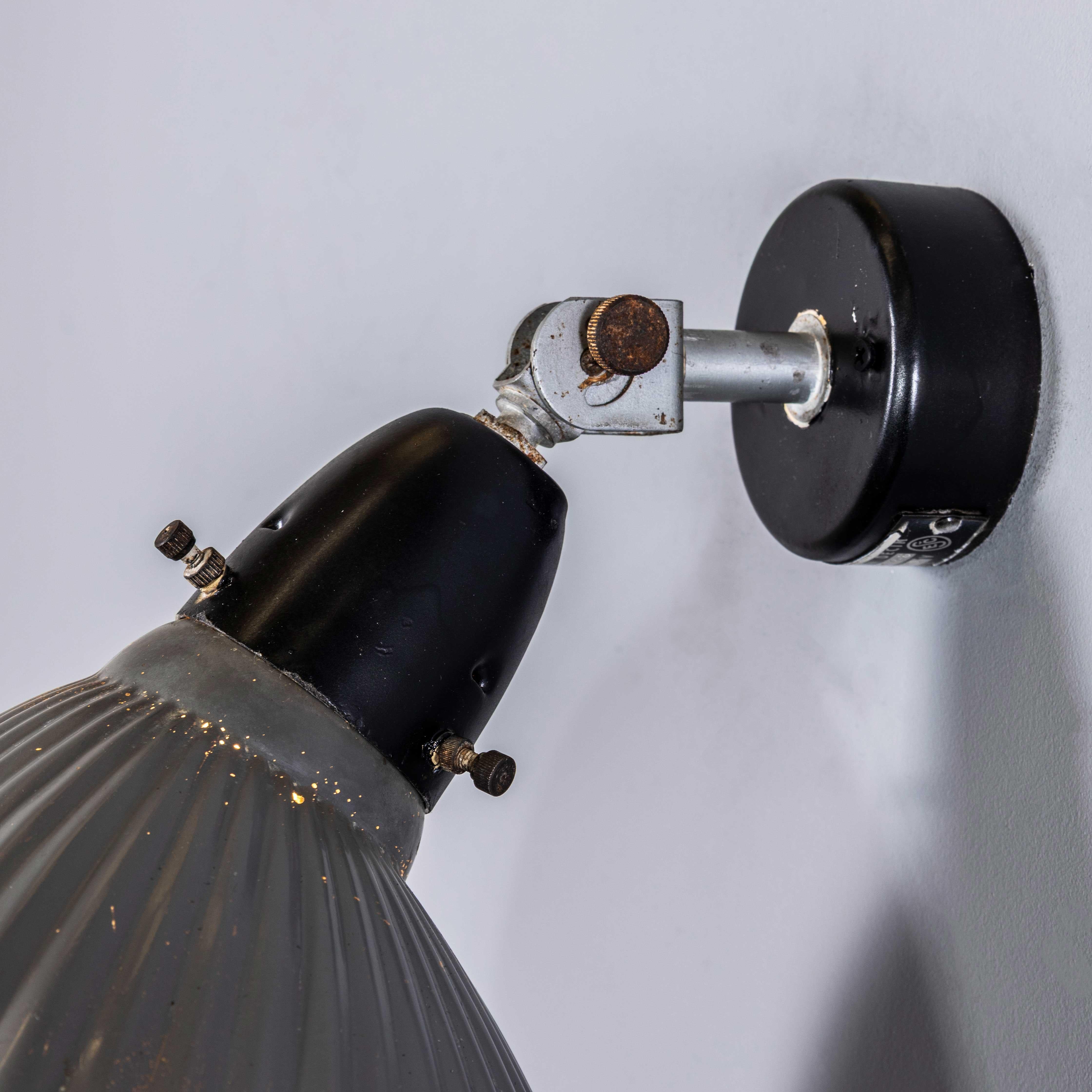 1940's Original Mercury Glass Adjustable Wall - Ceiling Lamp For Sale 3