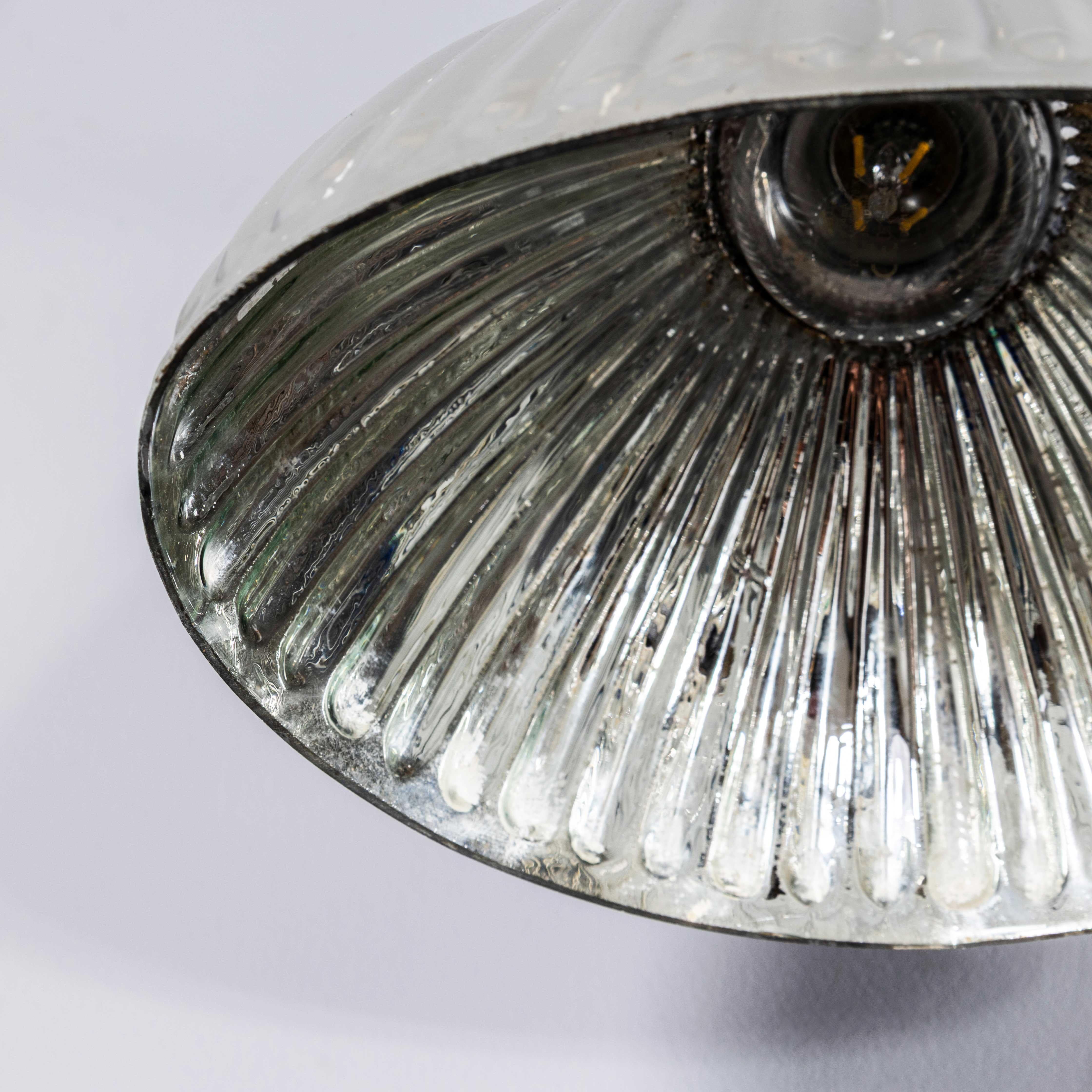 Lámparas de Pared y Techo Regulables de Vidrio de Mercurio Originales de 1940 en venta 4