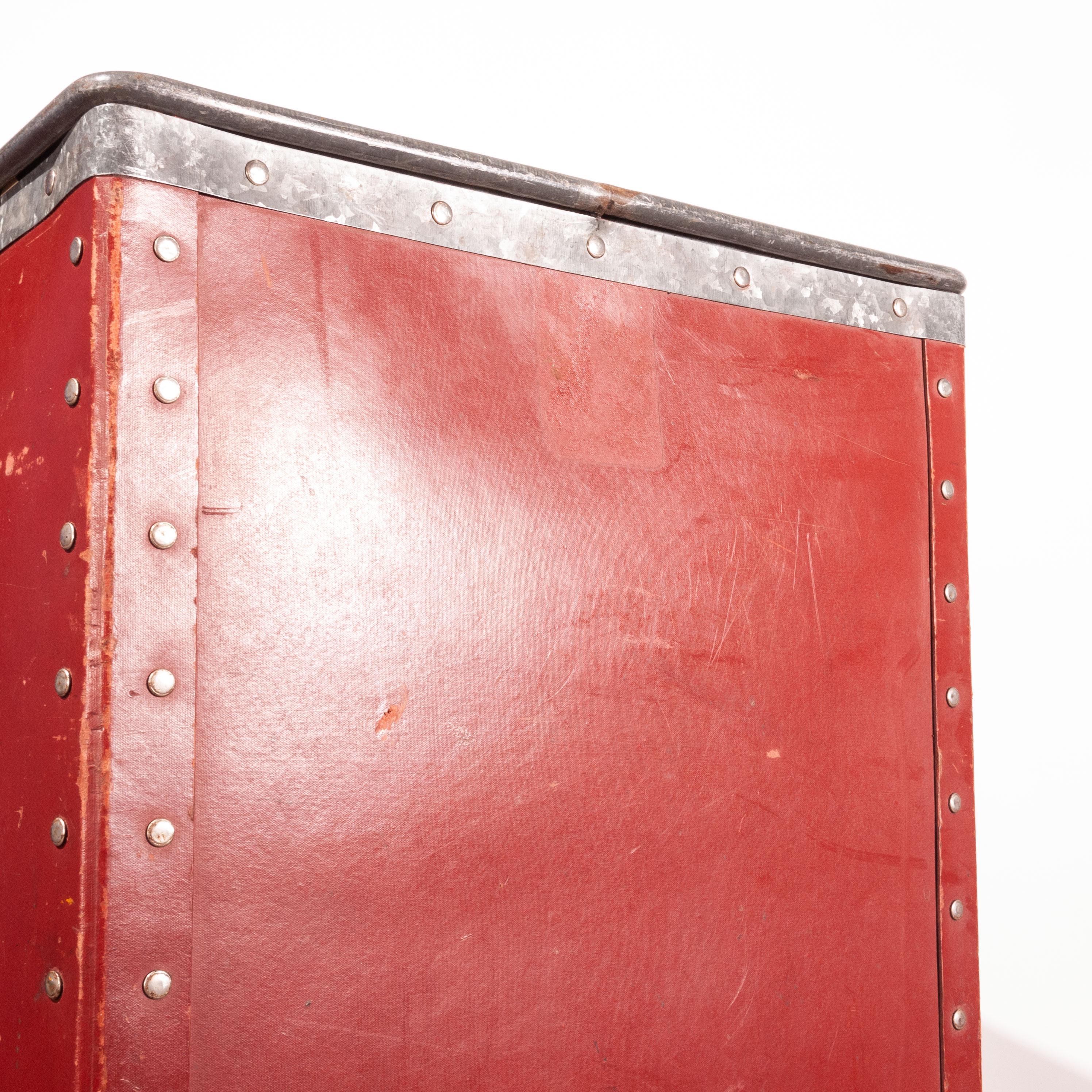 Mid-20th Century 1940s Original Suroy Tall Industrial Storage Boxes, One Available