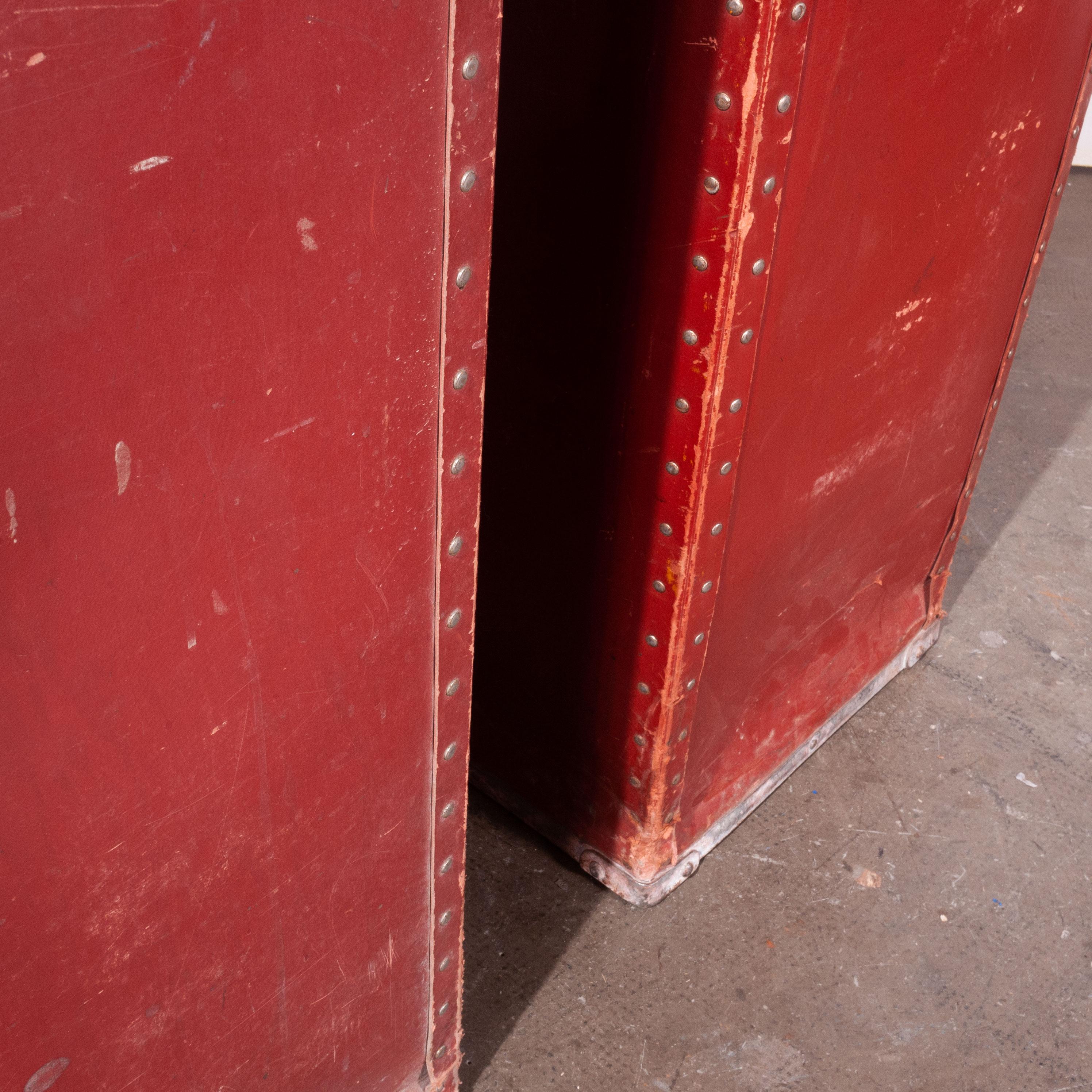 1940s Original Suroy Tall Industrial Storage Boxes, One Available 1