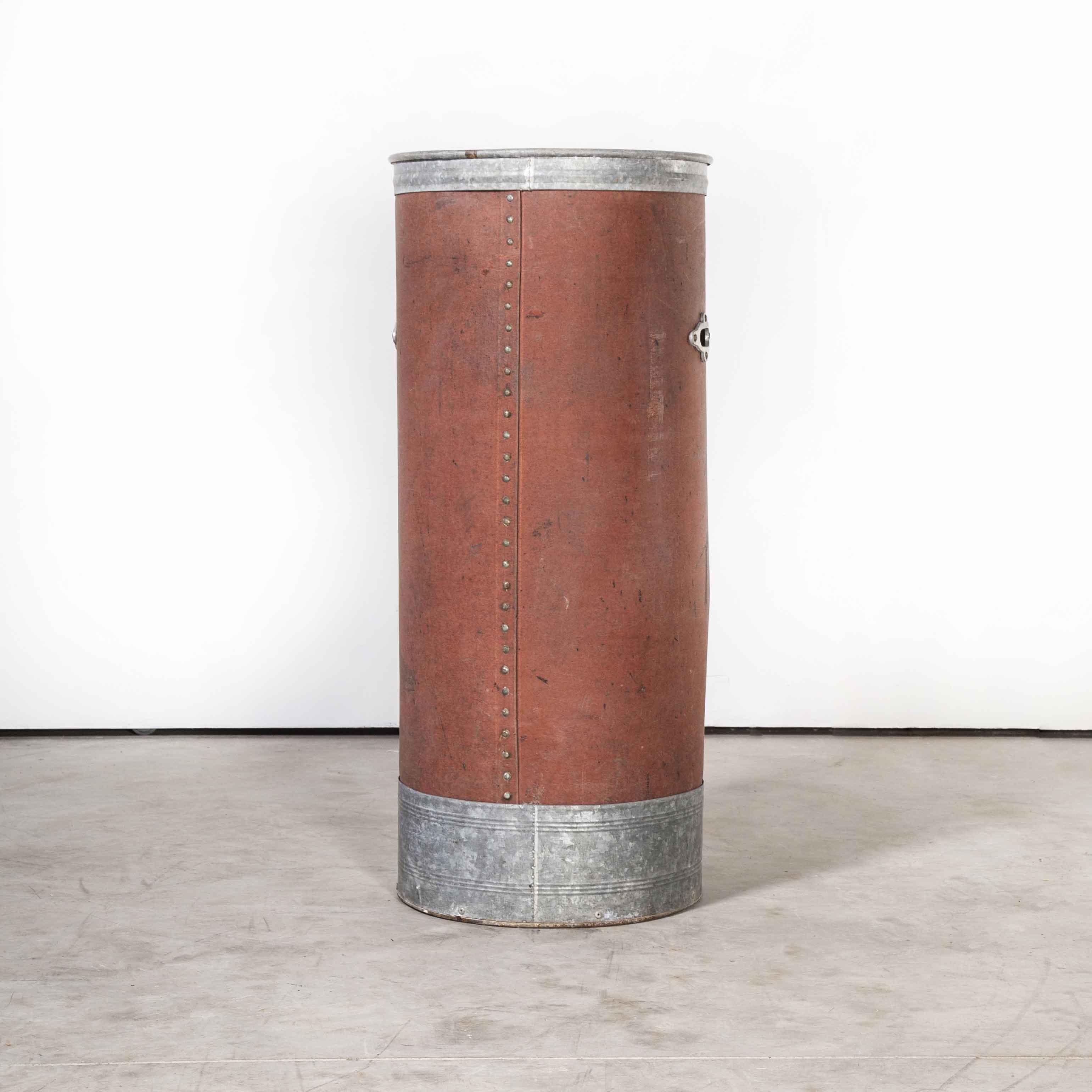 French 1940's Original Suroy Tall Industrial Storage Cylinder 'Model 1259.1' For Sale