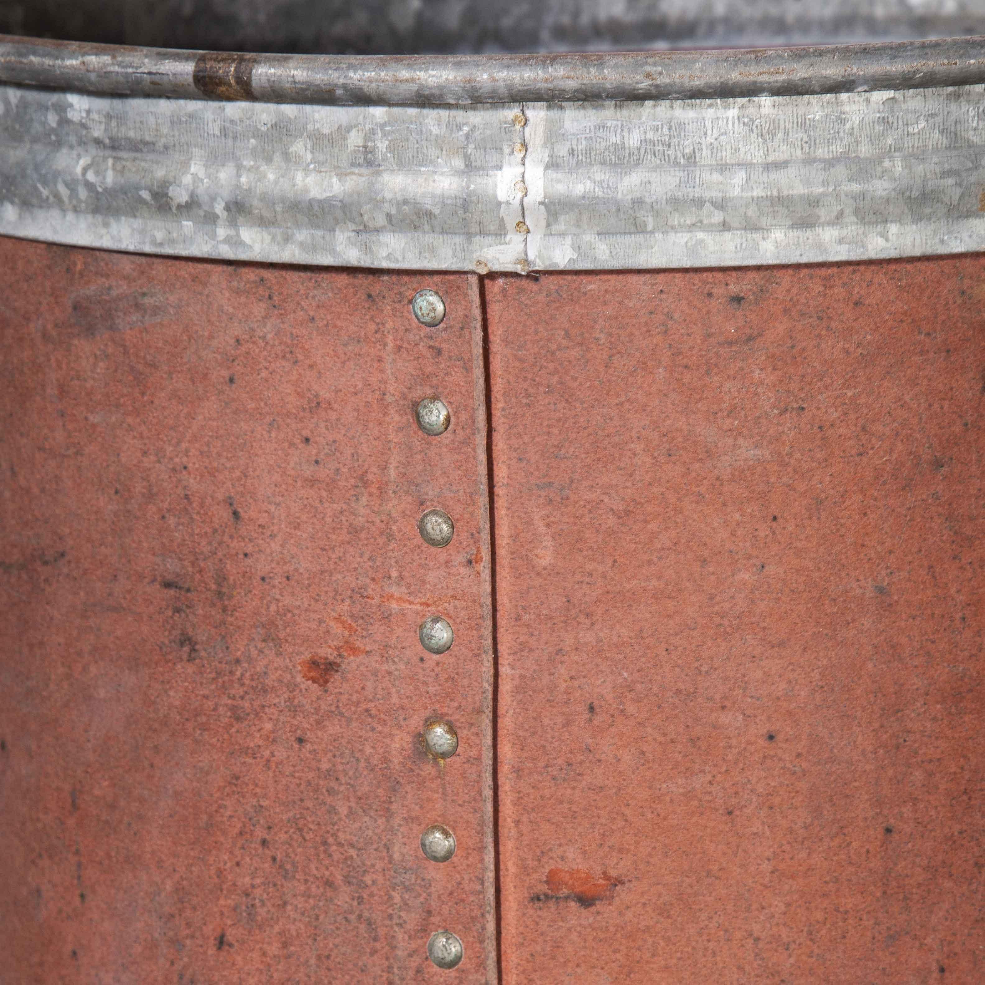 Metal 1940's Original Suroy Tall Industrial Storage Cylinder 'Model 1259.1' For Sale