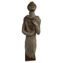 1940's " Orphée " Ceramic sculpture signed BAB