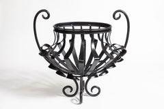 1940s Oval Wrought Iron Urn Planter